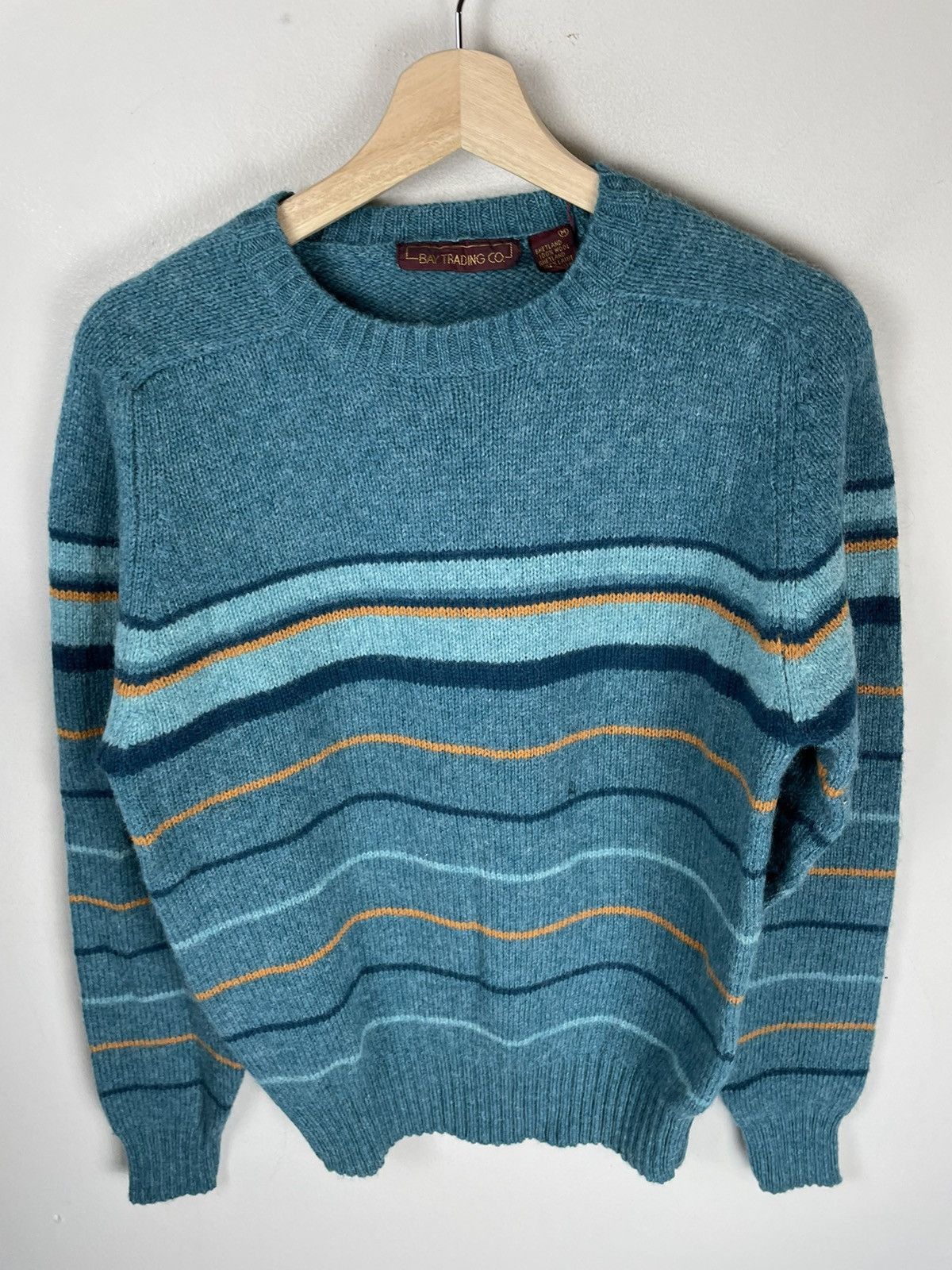 Vintage Vintage Punk Band Striped Knit Sweater Size US S / EU 44-46 / 1 - 1 Thumbnail