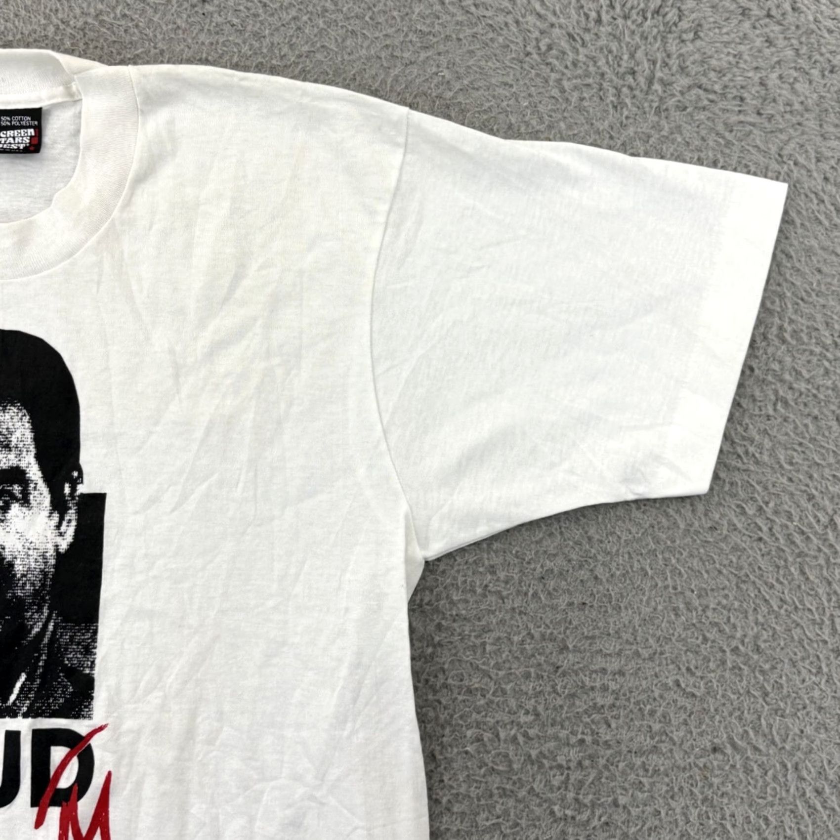 Vintage VINTAGE Saddam Hussein Shirt Mens Large White 90s Short Sleeve Iraq Desert Storm Shirt Size US L / EU 52-54 / 3 - 5 Thumbnail