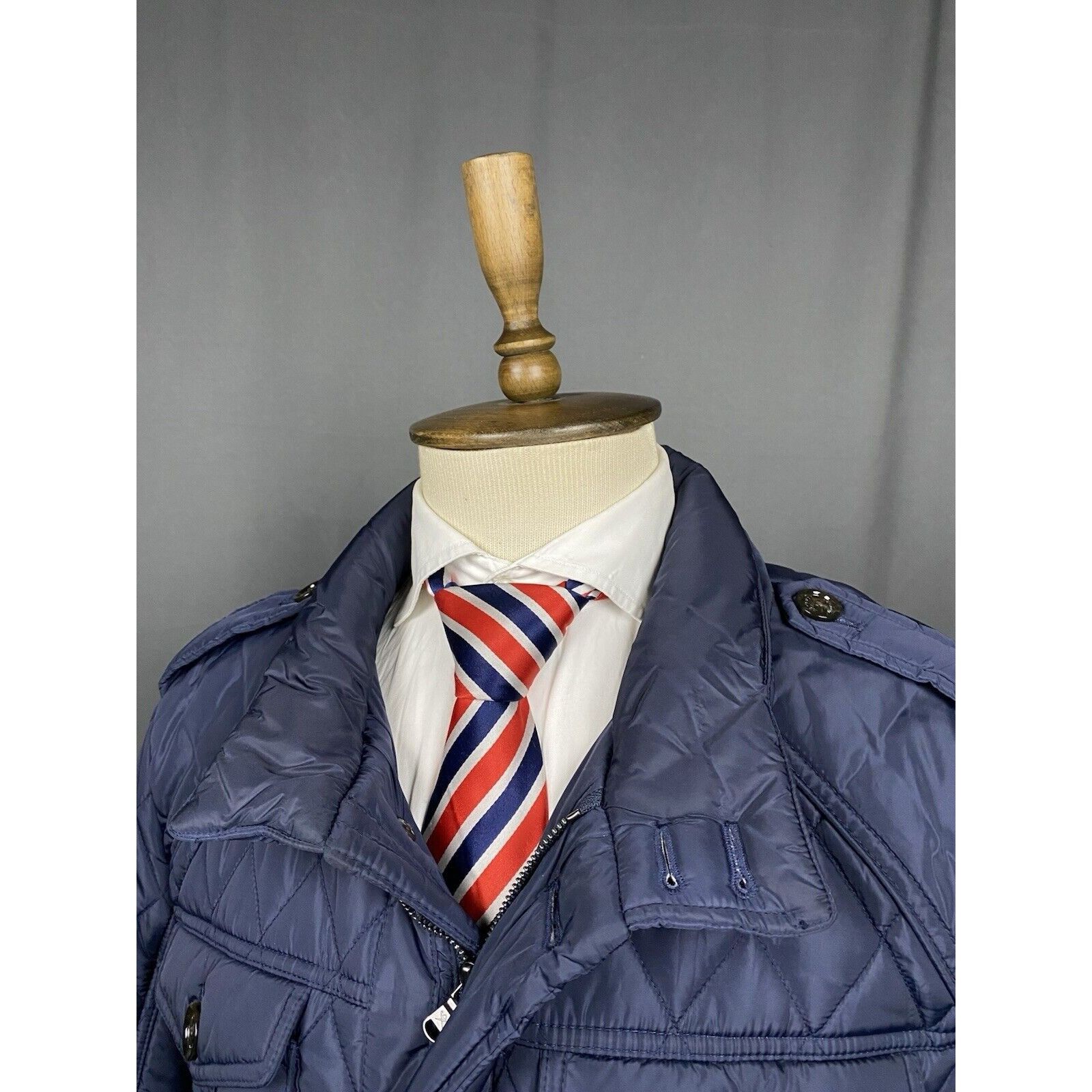 Hackett Hackett Men's Blue Quilted Insulated Jacket Size 2XL Size US XXL / EU 58 / 5 - 5 Thumbnail