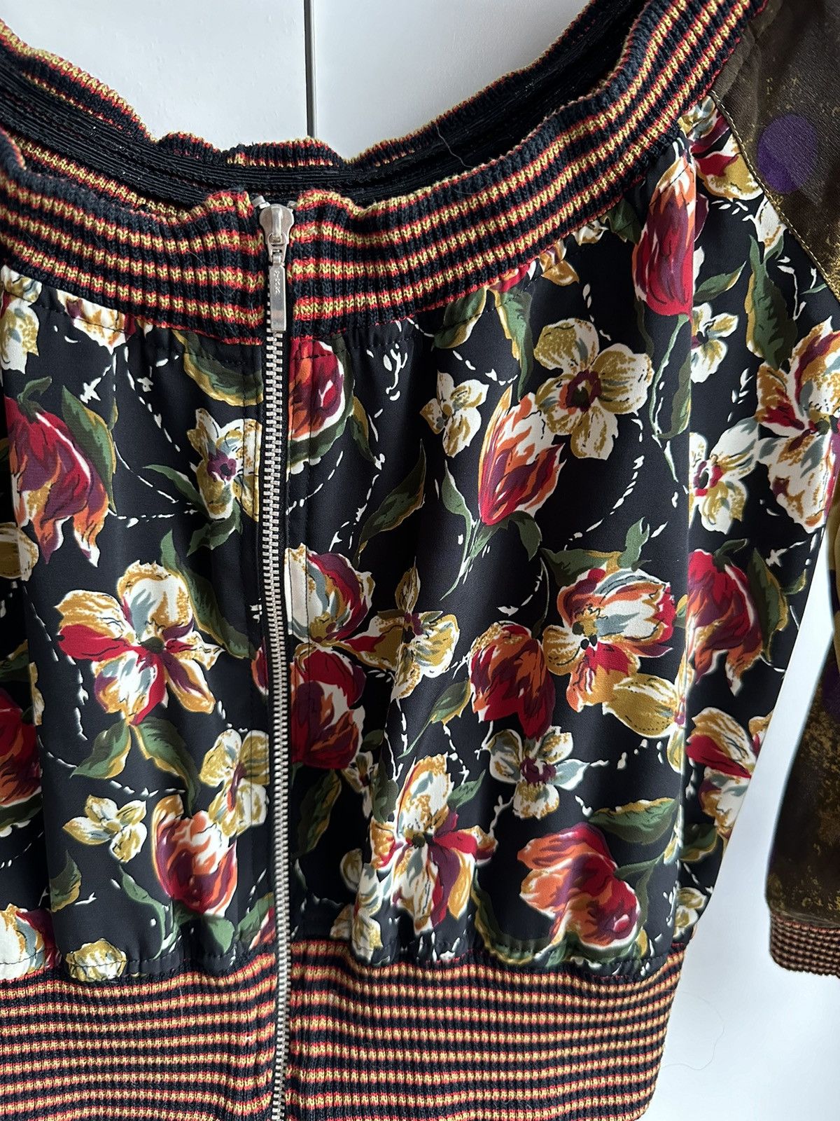 Jean Paul Gaultier bolero shrug floral vintage blouse Japan