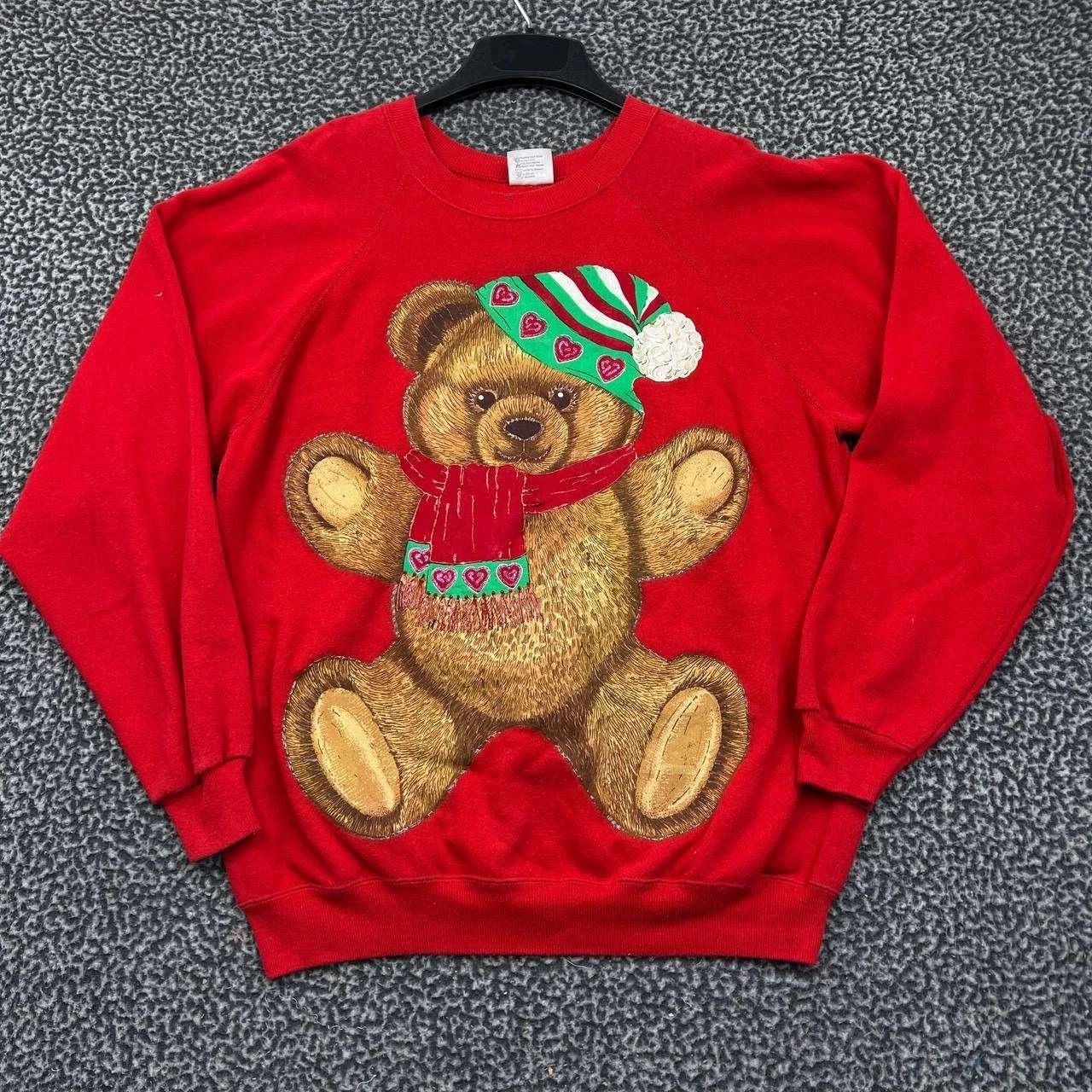 Hanes Vintage Teddy Bear Sweatshirt Women Fleece Hanes XL Size XL / US 12-14 / IT 48-50 - 1 Thumbnail
