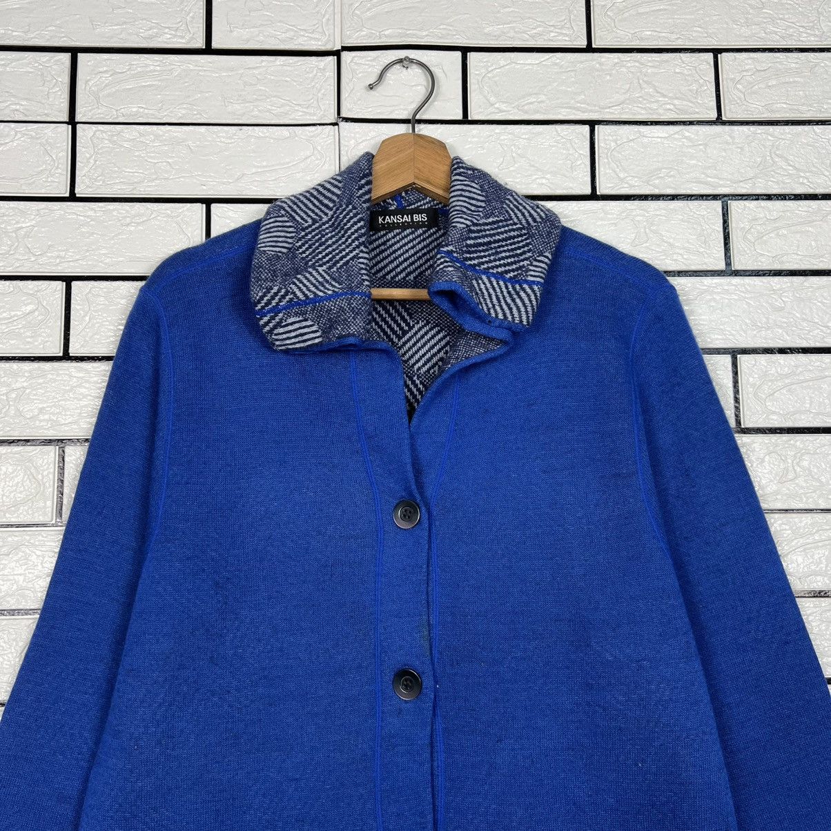 Kansai Yamamoto KANSAI BIS Collection Minimalist Button Jacket #4032-C183 Size L / US 10 / IT 46 - 2 Thumbnail