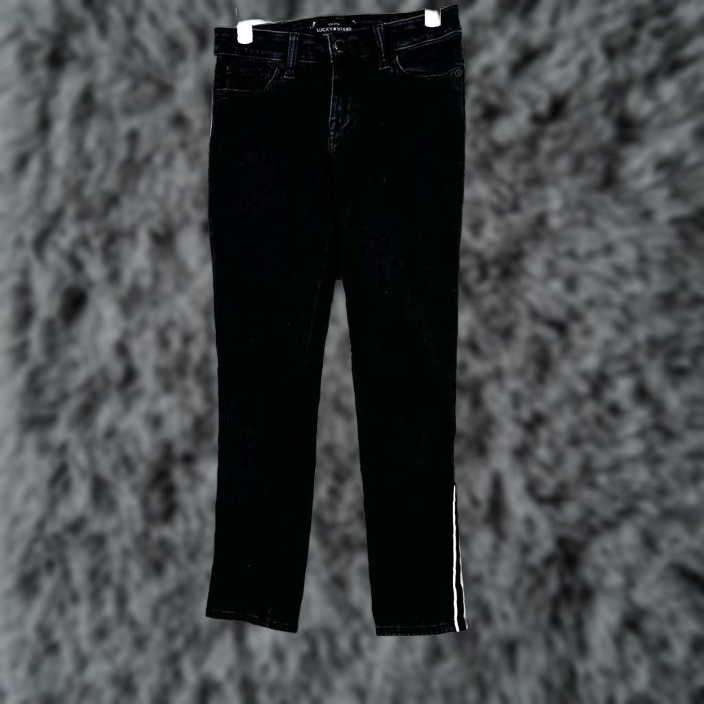 Lucky Brand Lucky Brand Lolita Skinny Jeans Women's 0/25 Black Denim Low Rise Ankle 5-Pocket Stretch Size 25" / US 0 / IT 36 - 1 Thumbnail