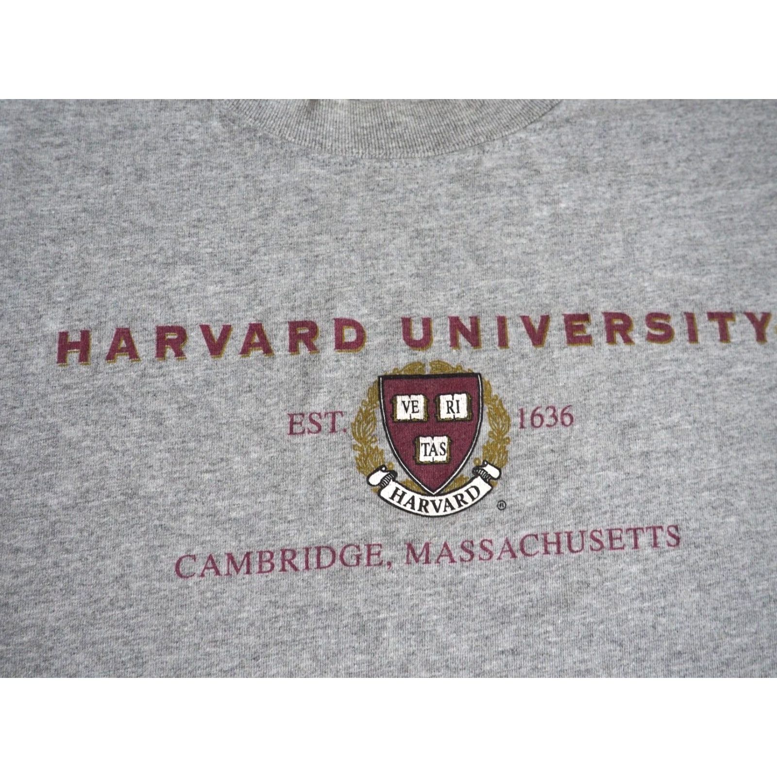 Anvil VTG 90s Y2k Anvil Harvard University Cambridge Gray College Ivy Tee T-Shirt XL Shirt Mens XS? Size US XL / EU 56 / 4 - 5 Thumbnail