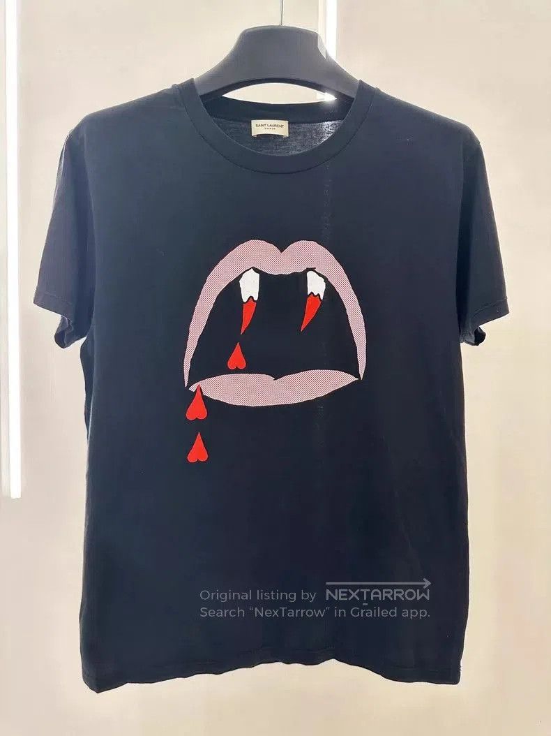 Saint Laurent Paris SAINT LAURENT SLP Short Sleeve T. Size US S / EU 44-46 / 1 - 1 Thumbnail