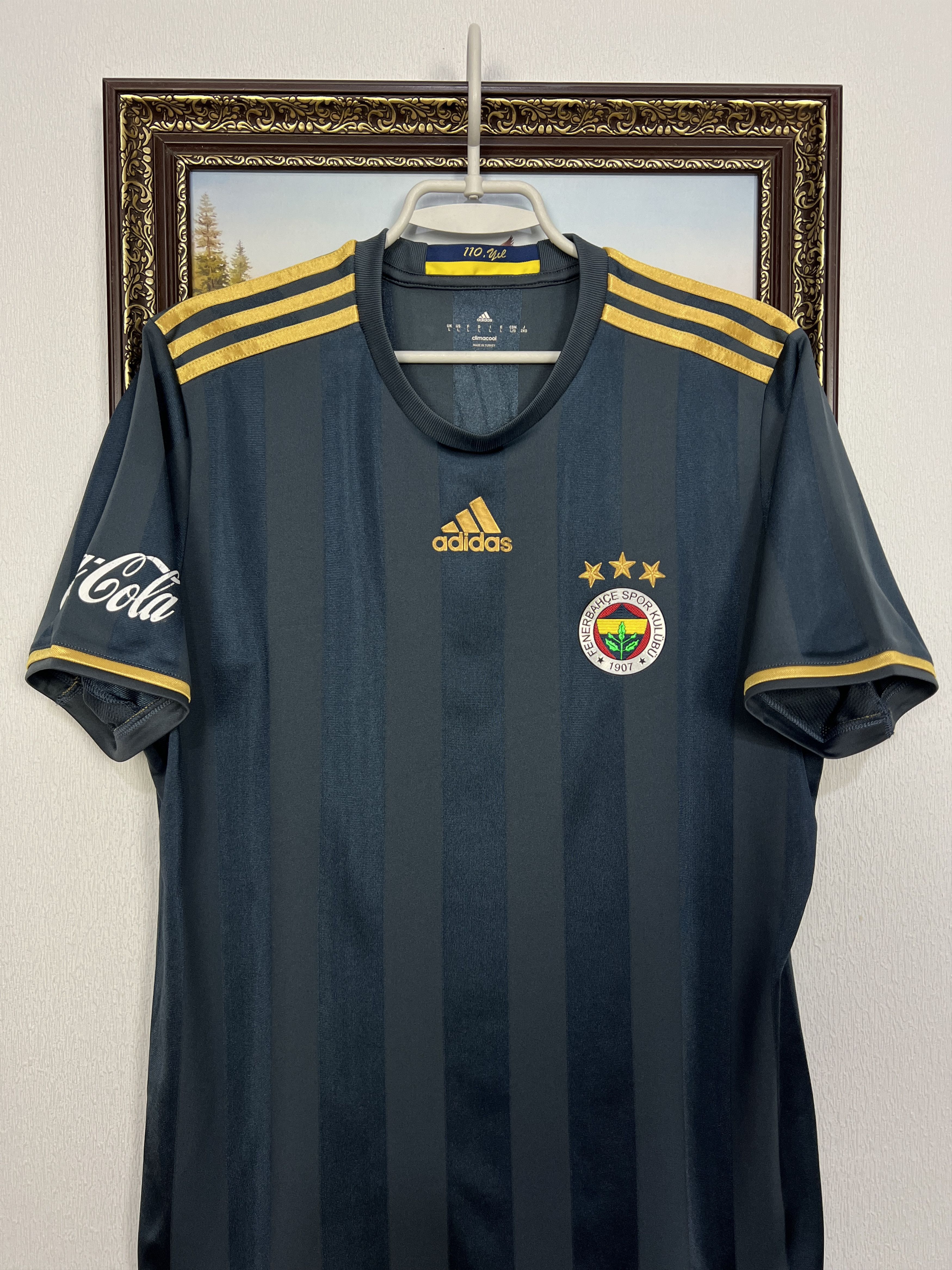 Adidas Fenerbahce football shirt 2016 Soccer Adidas Jersey Trikot Size US L / EU 52-54 / 3 - 2 Thumbnail