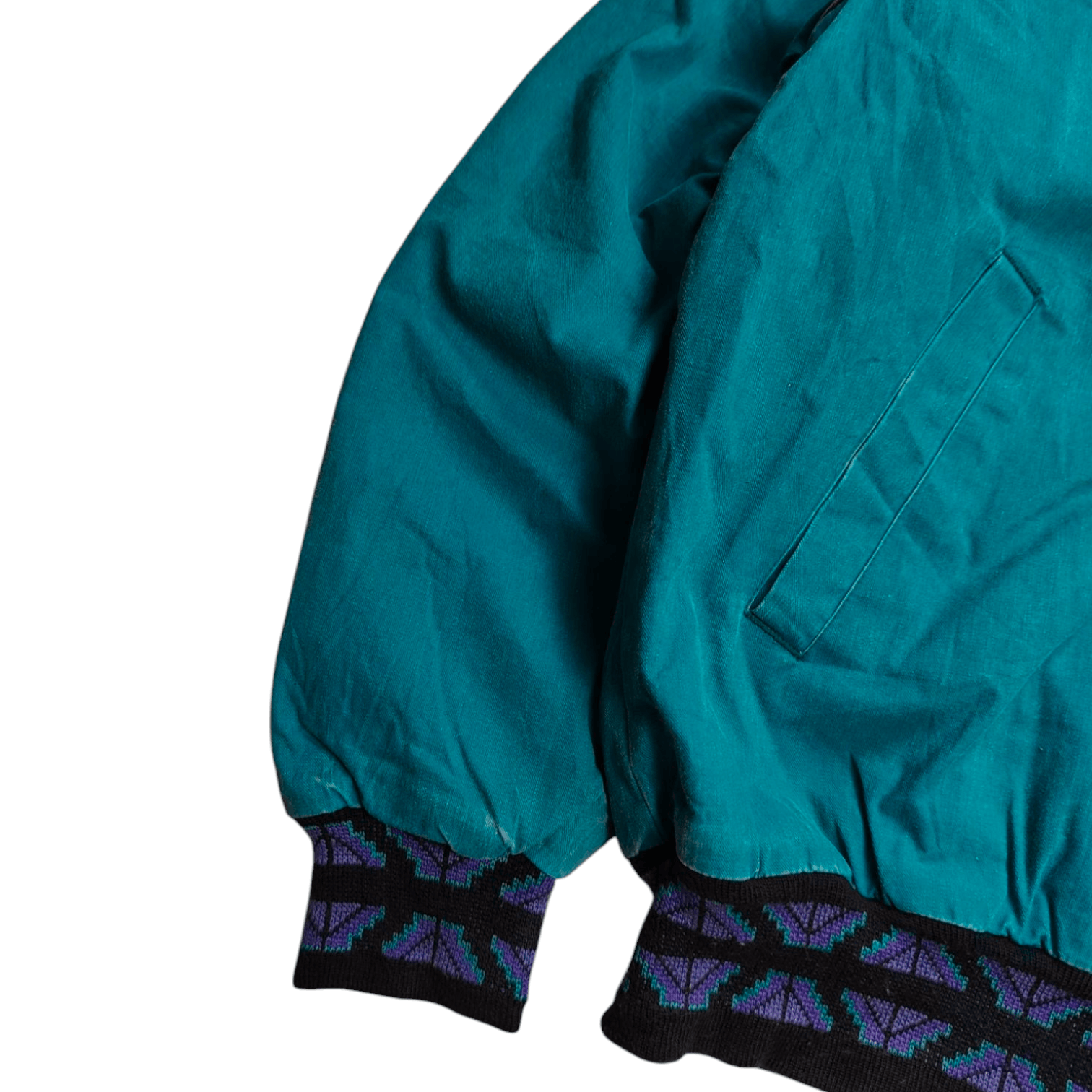 Vintage × Wrangler Vintage 90s Wrangler Brushpopper Aztec Canvas Bomber Jacket Size US M / EU 48-50 / 2 - 5 Thumbnail