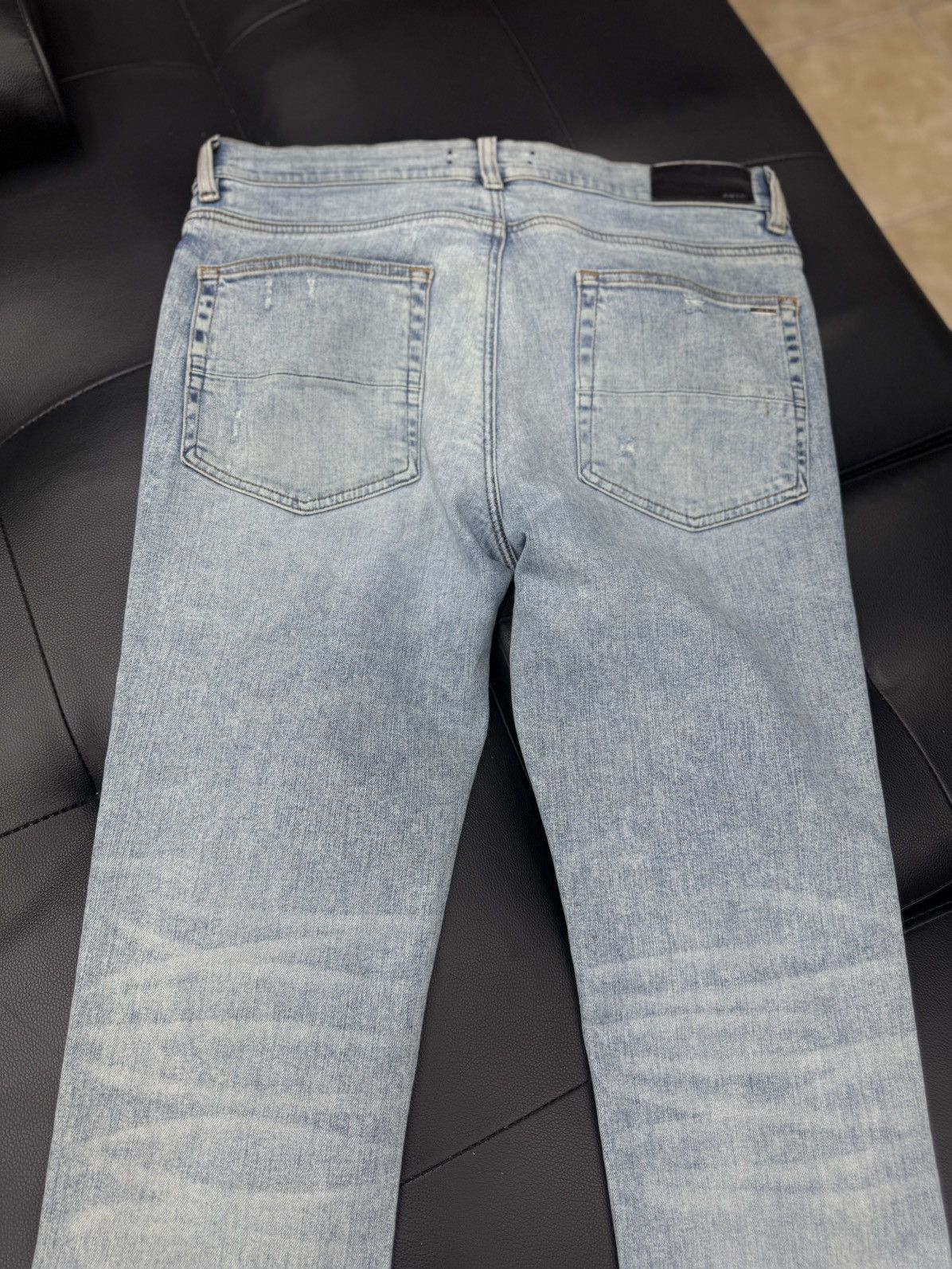 Amiri Amiri MX1 Jeans Blue Glitter Iridescent Patch Size 34 Size US 34 / EU 50 - 11 Thumbnail
