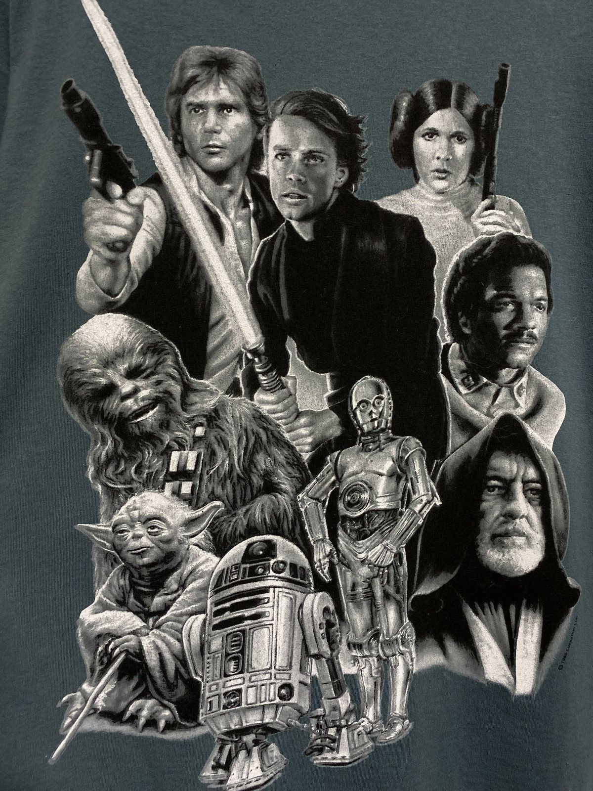 Vintage Vintage 90’s Star Wars Movie Jedi T-Shirt Adult Medium Size US M / EU 48-50 / 2 - 5 Thumbnail
