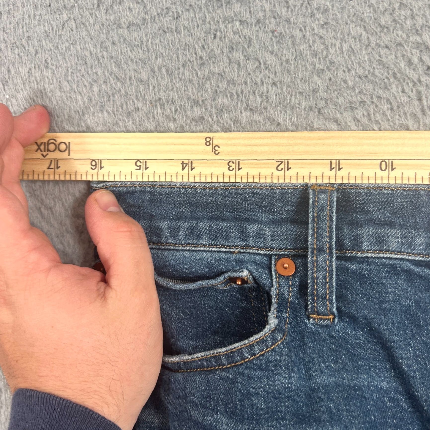 Madewell VINTAGE Madewell Women's Jeans Size 27 Straight Tomboy Fit Denim Mid Rise Blue Size 27" / US 4 / IT 40 - 4 Thumbnail