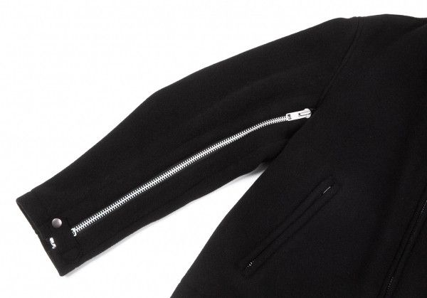 Yohji Yamamoto AW04 Back Zip & Leather Collar Jacket Size US L / EU 52-54 / 3 - 3 Thumbnail