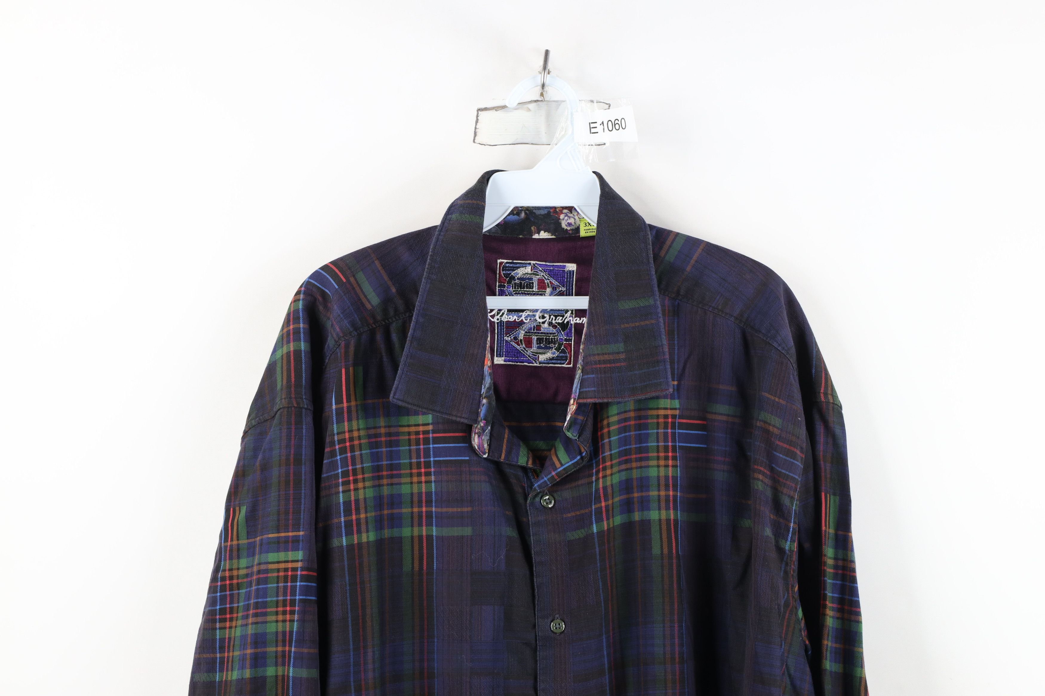Robert Graham Robert Graham Rainbow Flower Flip Cuff Collared Button Shirt Size US XXL / EU 58 / 5 - 2 Thumbnail