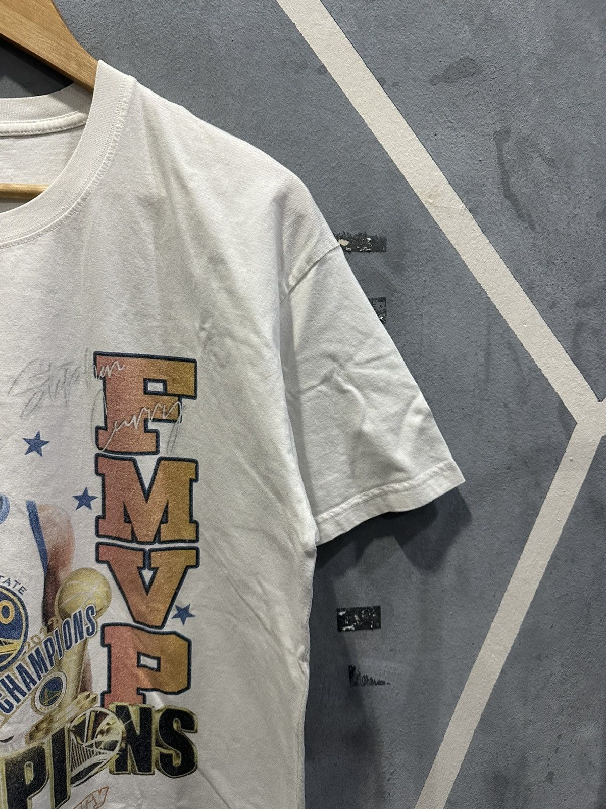 NBA × Vintage FMVP Stephen Curry T-shirt Size US L / EU 52-54 / 3 - 3 Thumbnail