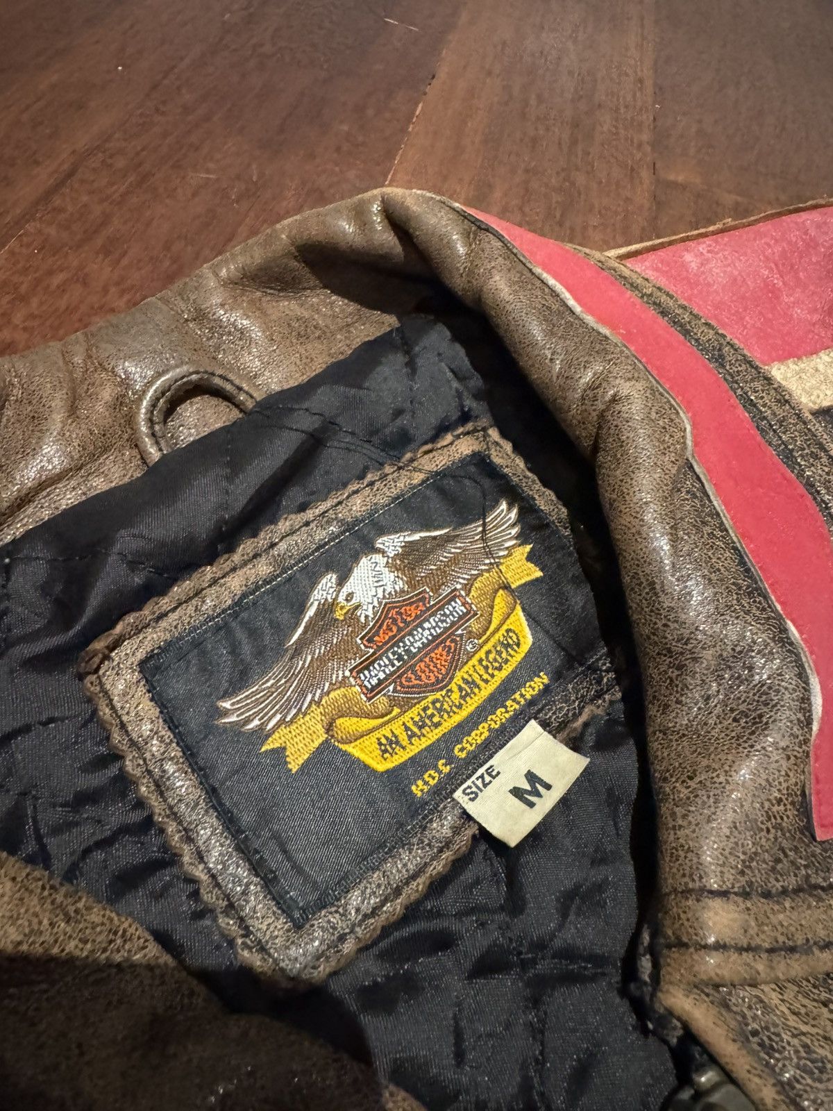 Harley Davidson VINTAGE HARLEY DAVIDSON SHEEPSKIN LEATHER JACKET C-OS1957 Size US M / EU 48-50 / 2 - 3 Thumbnail