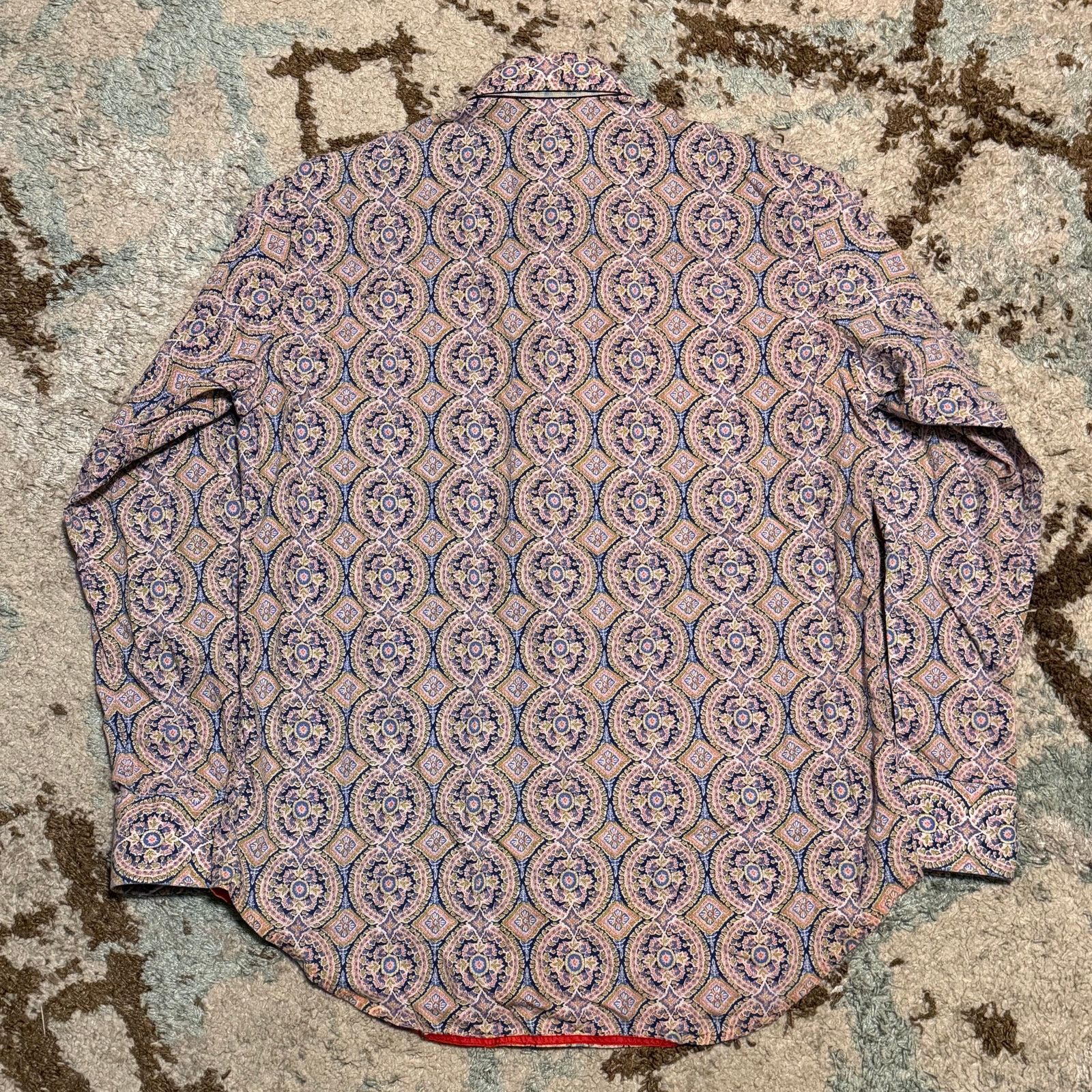 Robert Graham Robert Graham Flip Cuff Button Up Shirt Size M Abstract Size US M / EU 48-50 / 2 - 2 Thumbnail