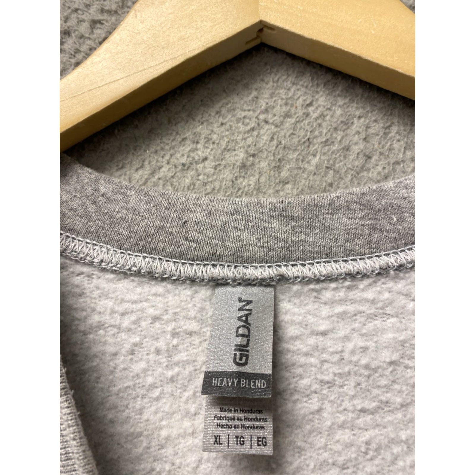 Gildan Gildan Sweatshirt Longhorns Gray XL Mens Zip Solid 0374 Texas Vintage No Size US XL / EU 56 / 4 - 3 Thumbnail