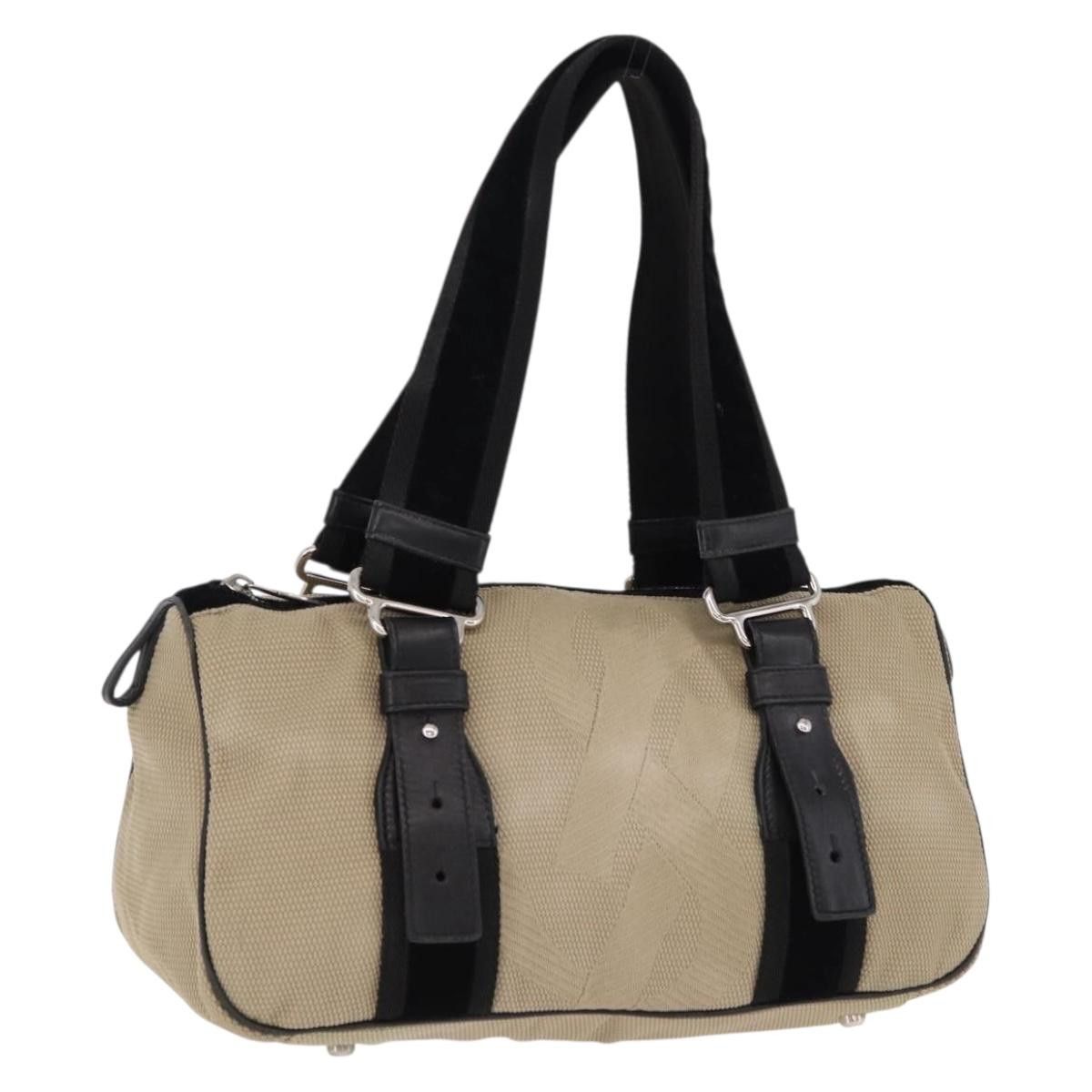 Saint Laurent Paris SAINT LAURENT Hand Bag Canvas Beige Silver Auth bs36099A - Size ONE SIZE - 1 Thumbnail