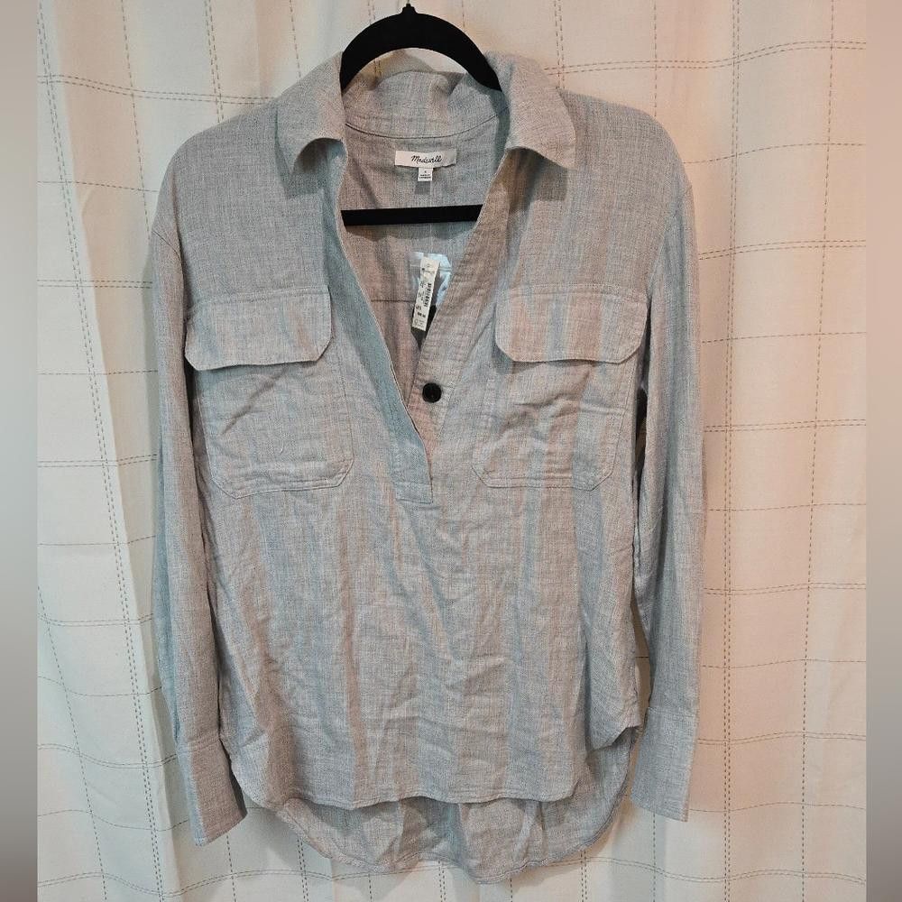 Madewell Madewell Popover Shirt Size S / US 4 / IT 40 - 4 Thumbnail