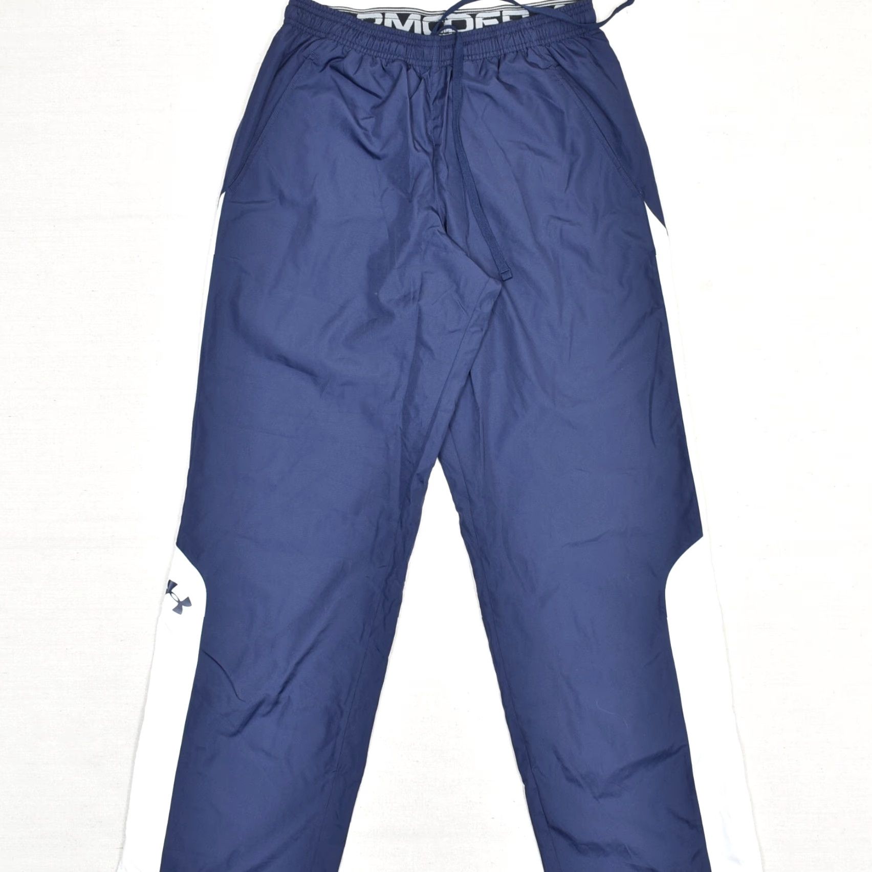 Under Armour Under Armour Men Windbreaker Pants Blue S Drawstring Size US 29 - 2 Thumbnail