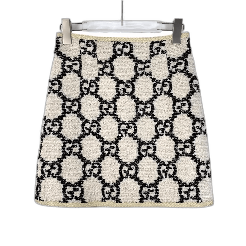 Gucci Gucci Colorful Logo Knit Mini Skirt Size 38" / US 16 / IT 52 - 1 Thumbnail
