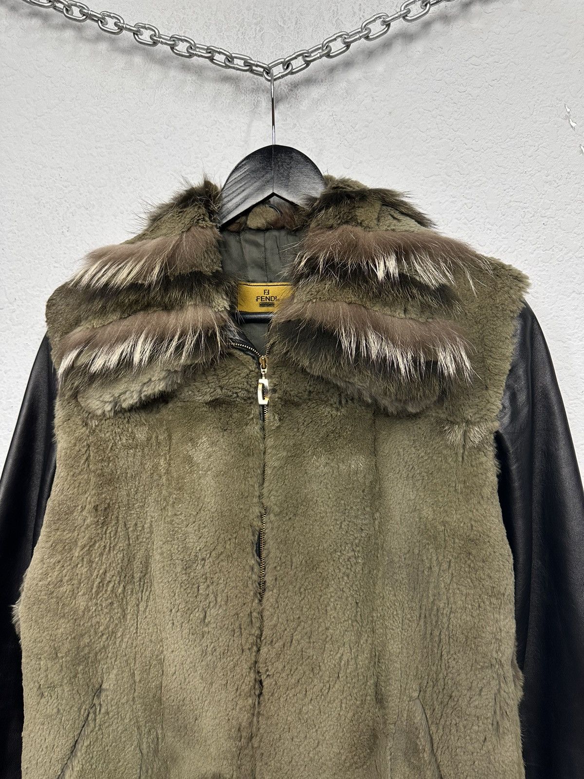 Fendi RARE FENDI JACKET FUR RABBIT IFSIXWASNINE legrandebleu JAPAN Size M / US 6-8 / IT 42-44 - 3 Thumbnail
