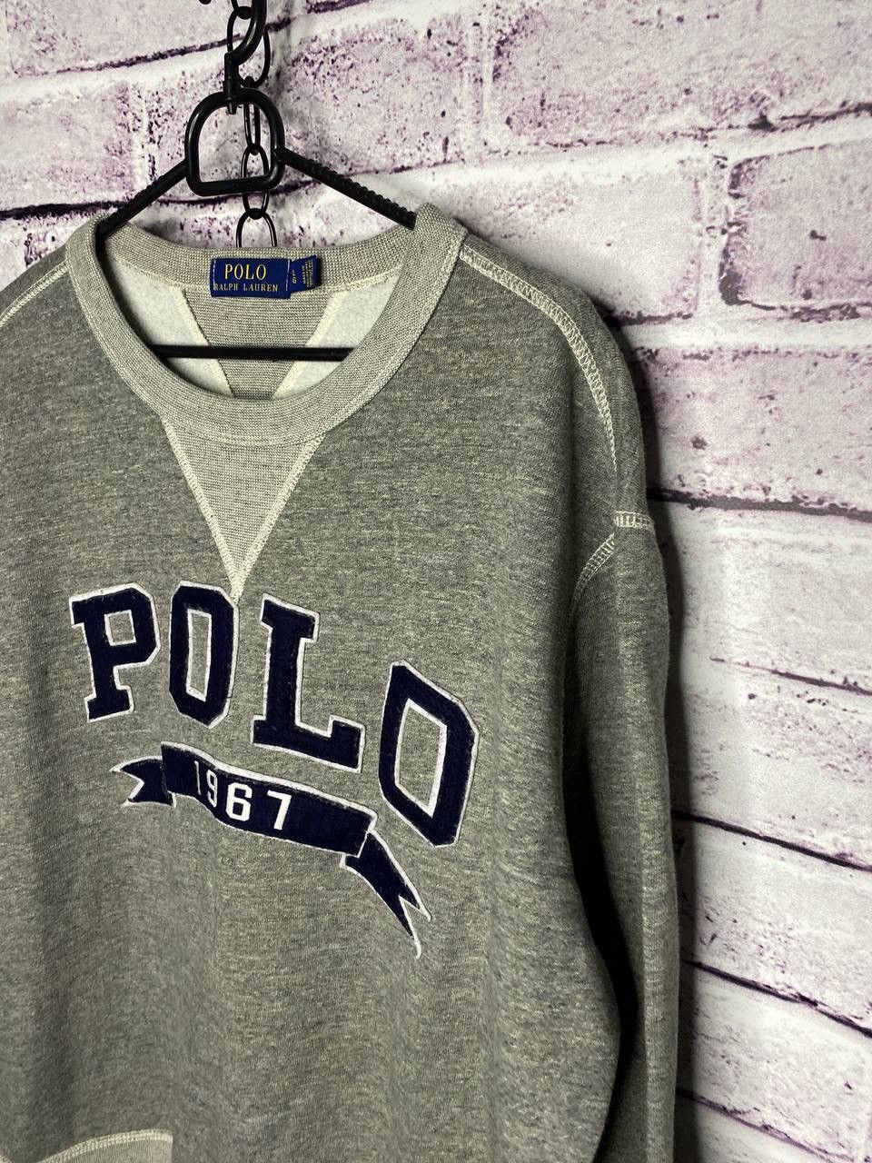 Polo Ralph Lauren Men's Polo Ralph Lauren Big Spell Out Logo Sweatshirt Size US L / EU 52-54 / 3 - 2 Thumbnail
