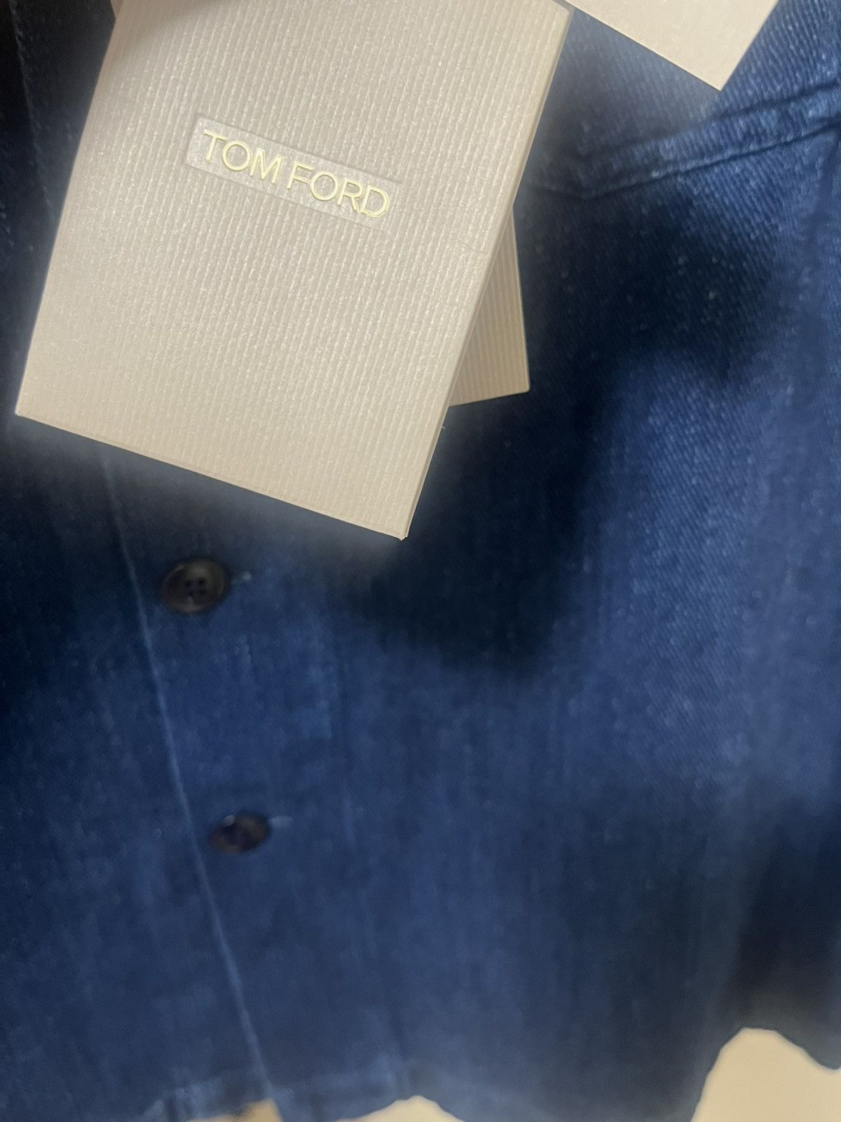 Tom Ford Tom Ford Dark Wash Denim Overshirt Sz 39 Size US S / EU 44-46 / 1 - 5 Thumbnail
