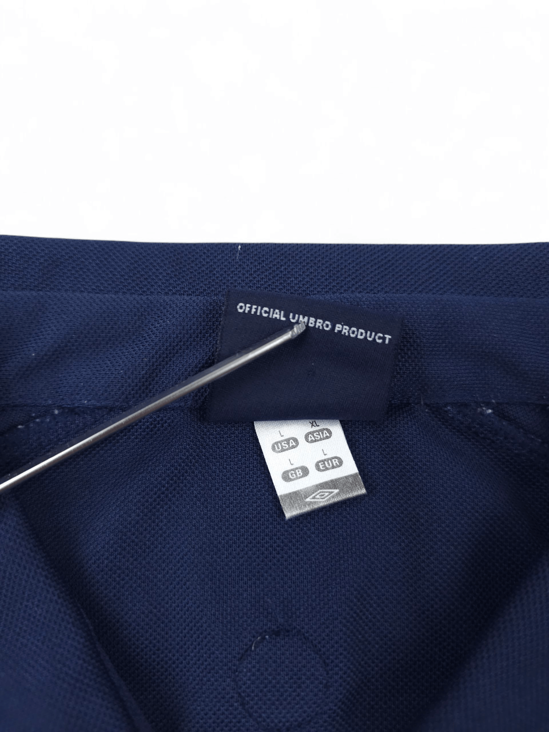 Umbro 💎 90's Vintage Umbro Navy Blue Pro Training Polo Shirt Y2K Size US L / EU 52-54 / 3 - 6 Thumbnail