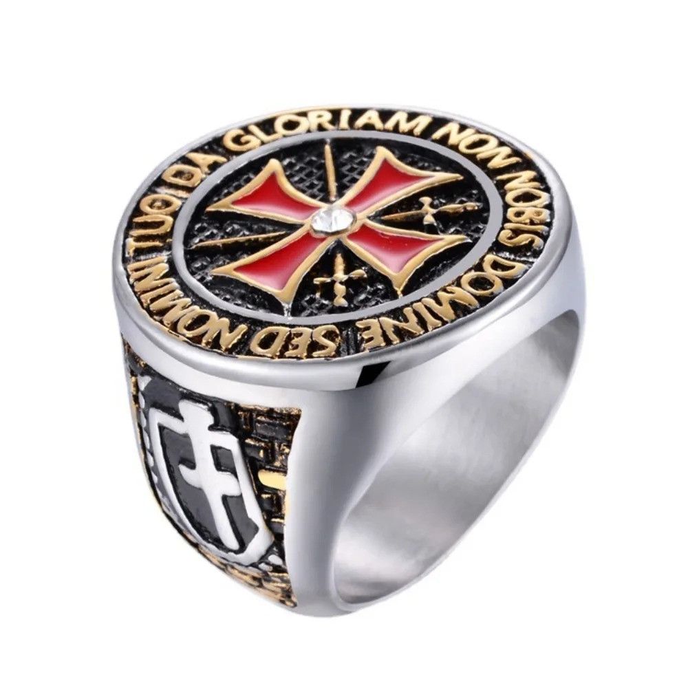 Jewelry × Vintage Red Cross Ring Size ONE SIZE - 2 Thumbnail