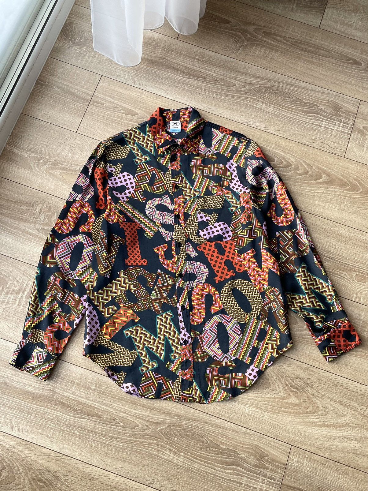 Missoni Missoni Sport Monogram Button Long Sleeve Viscose Shirt Size US M / EU 48-50 / 2 - 9 Thumbnail