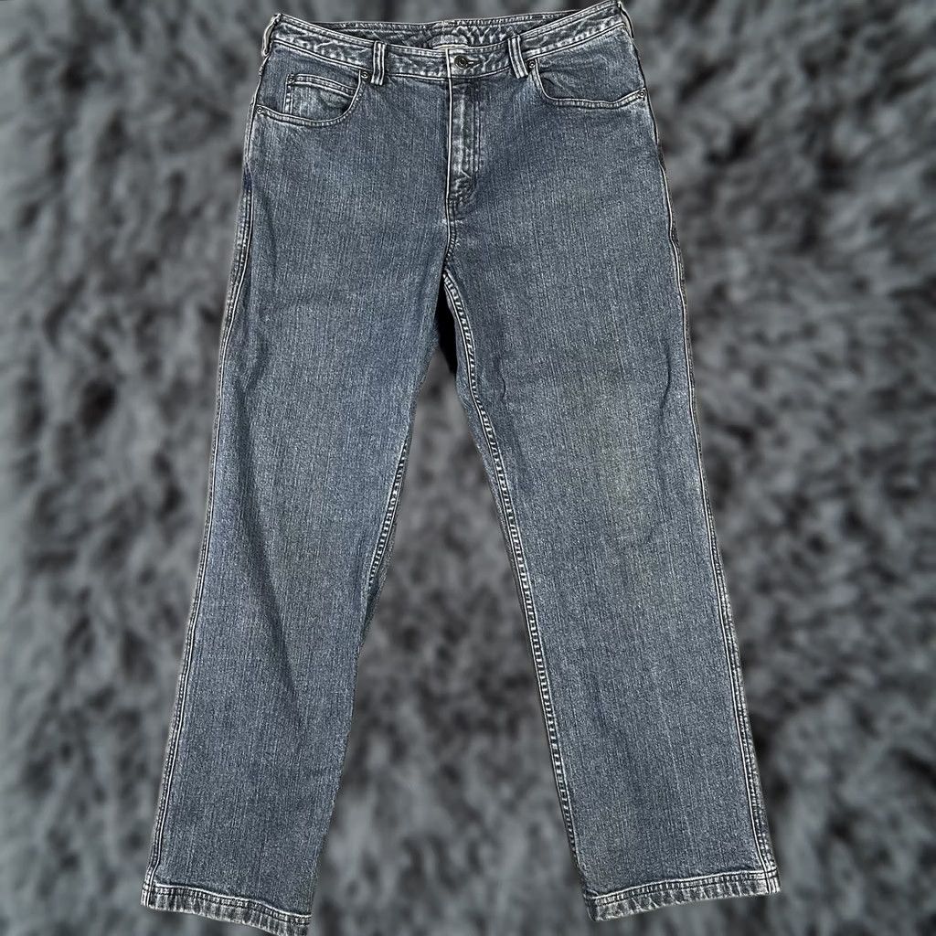 Duluth Trading Company Duluth Trading Company Jeans Womens 12x32 Blue Medium Wash Denim Bootcut Cowgirl Size 34" / US 12 / IT 48 - 1 Thumbnail
