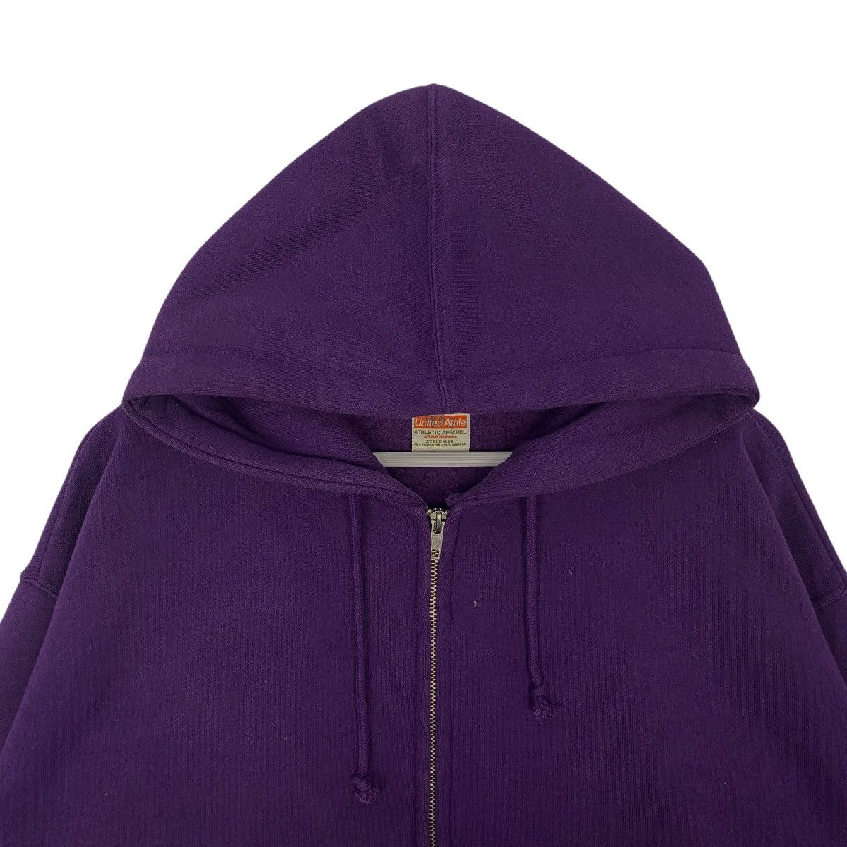 Vintage Vintage United Athle Hoodie Purple Pullover Jumper Size XL Size US XL / EU 56 / 4 - 4 Thumbnail