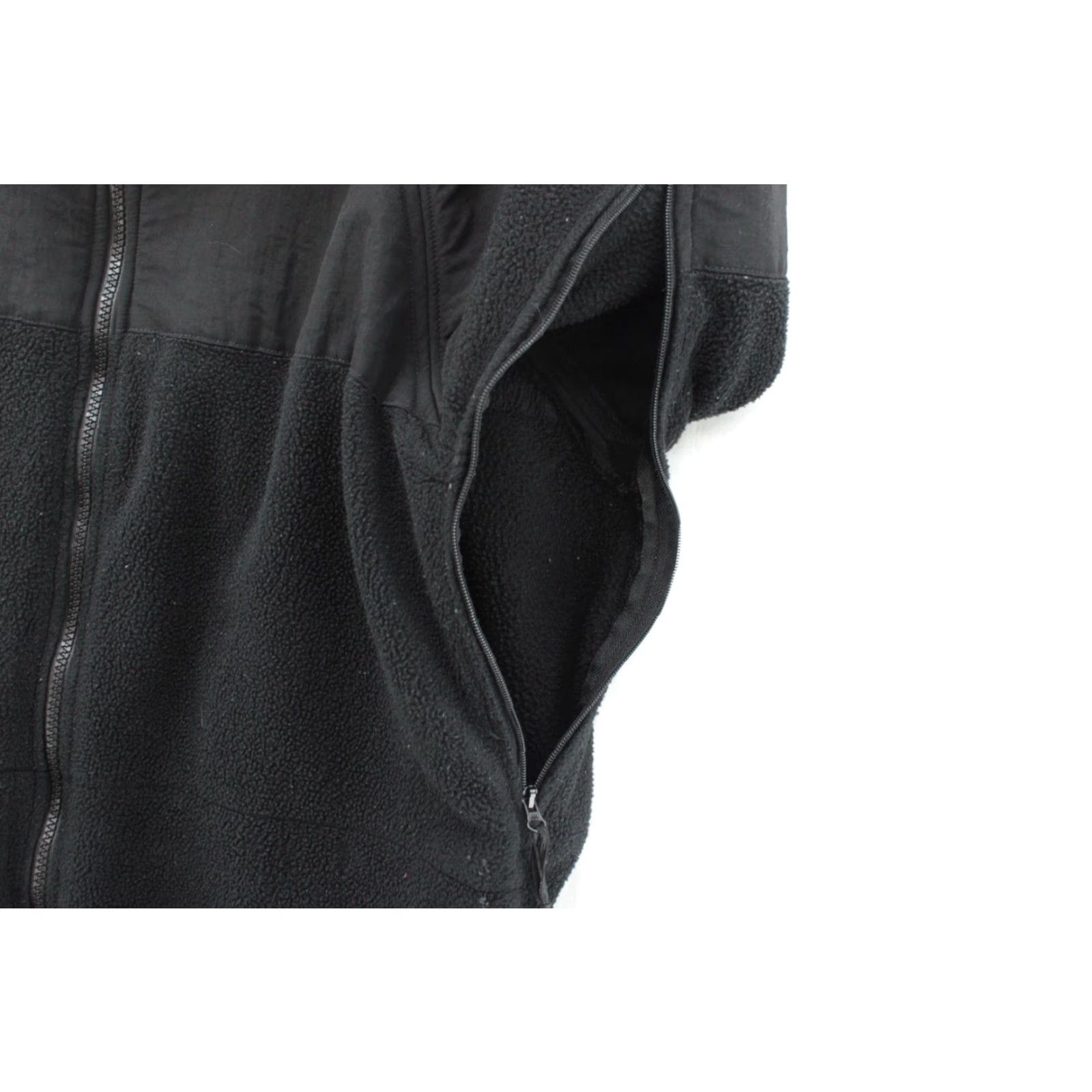 Vintage VINTAGE US Navy Parka Liner Polartec Short Black Fleece Full Zip Jacket Size S Mens Regular Jacket Size US 29 - 3 Thumbnail