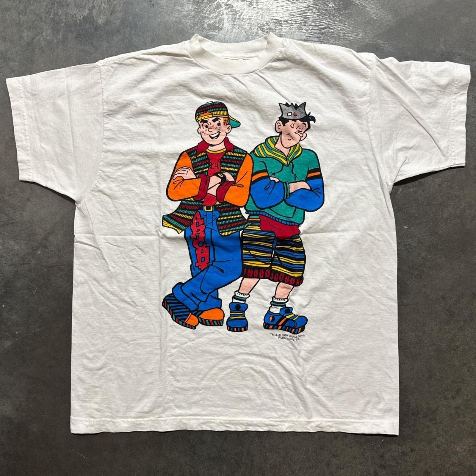 Vintage Archie Comics Big Print HipHop Rap Vintage 90s T-Shirt Size US XL / EU 56 / 4 - 1 Thumbnail