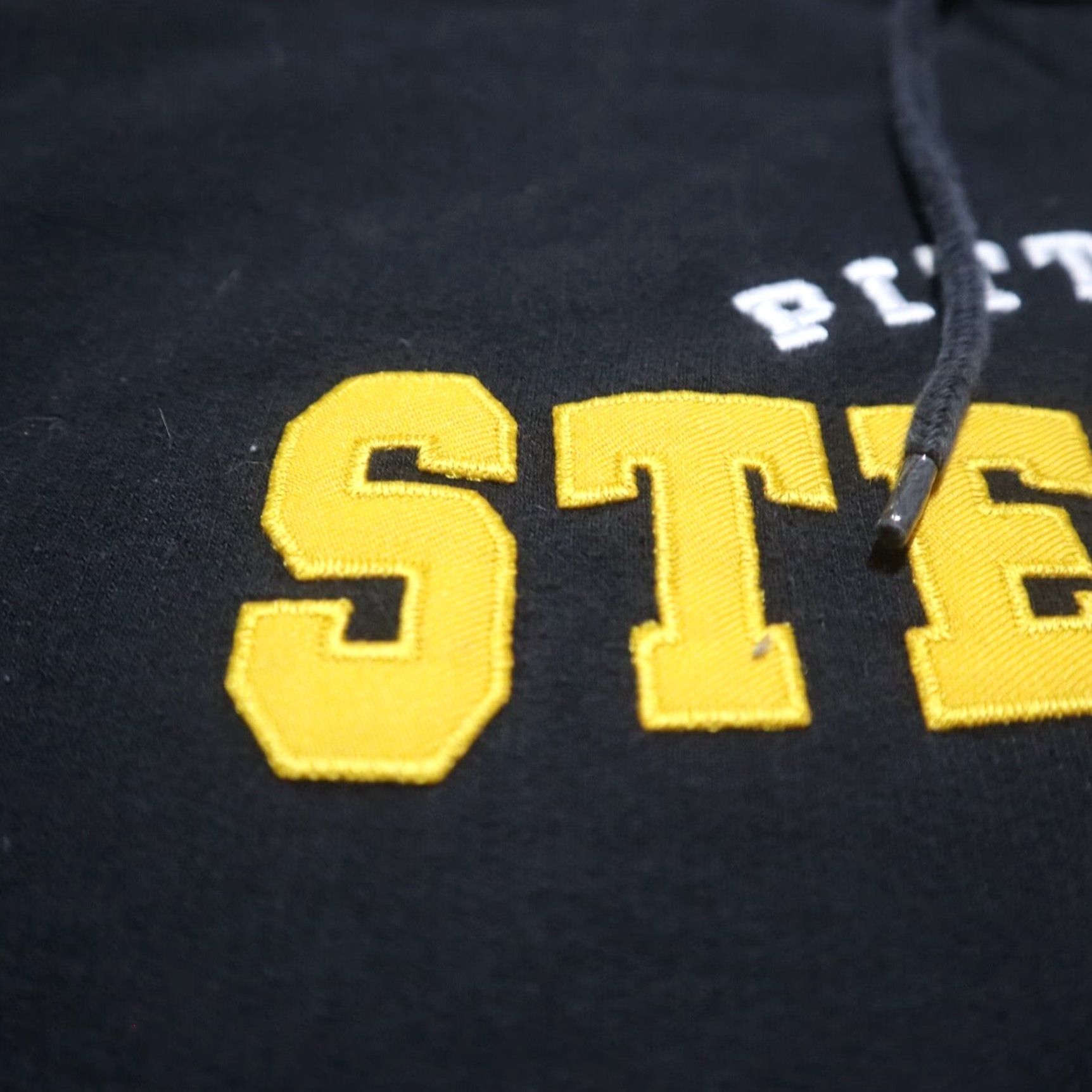 NFL VINTAGE NFL Steelers Black Hoodie Sweater Adult Large Mens Size US L / EU 52-54 / 3 - 2 Thumbnail