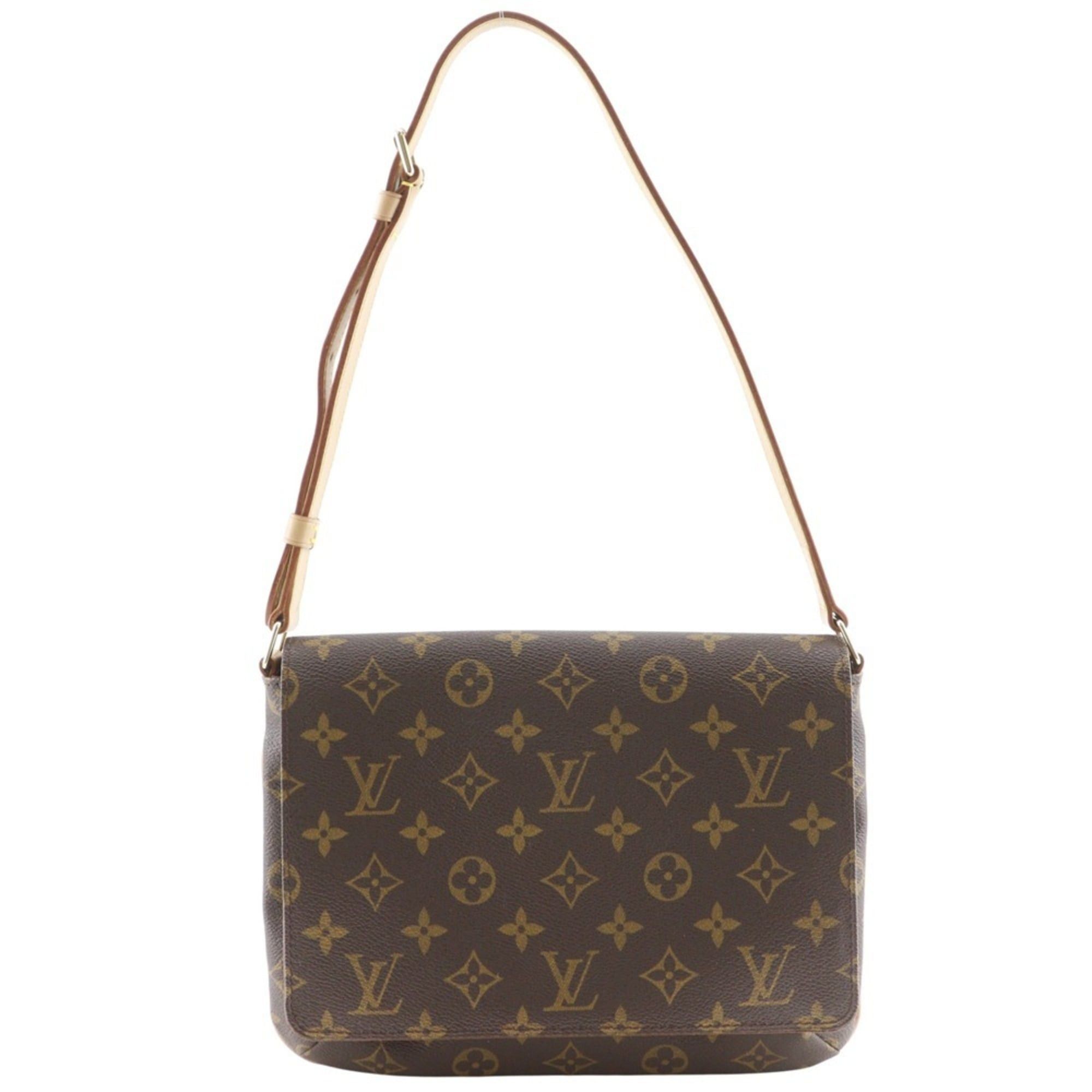 Louis Vuitton Louis Vuitton Musette Tango Shoulder Bag, Short Bag M51257, Monogram Canvas, 2000, Brown, SP0010, A5, Magnetic closure, Women's Size ONE SIZE - 1 Thumbnail