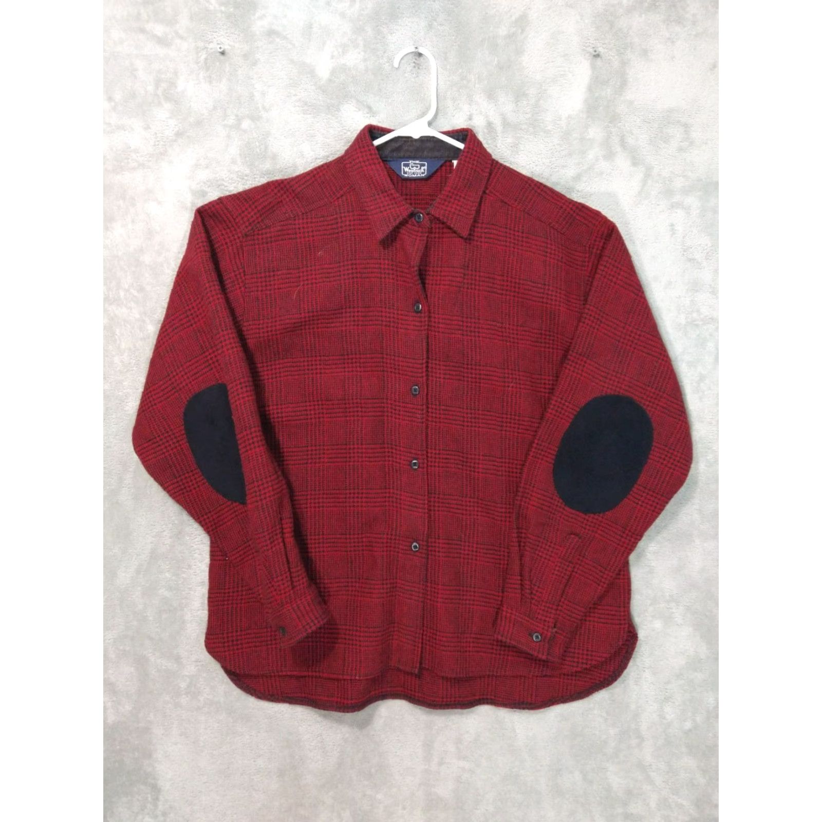 Vintage VINTAGE Woolrich Shirt Womens 16 Red Plaid Wool Long Sleeve Button Down USA Size XXL / US 16-18 / IT 52-54 - 2 Thumbnail