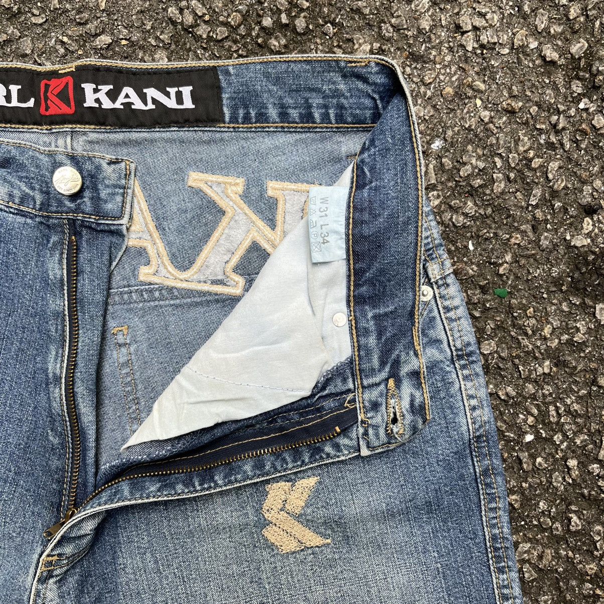 Karl Kani Karl Kani Jeans Vintage Y2K Style Denim Hip Hop SK8 Size US 31 - 8 Thumbnail