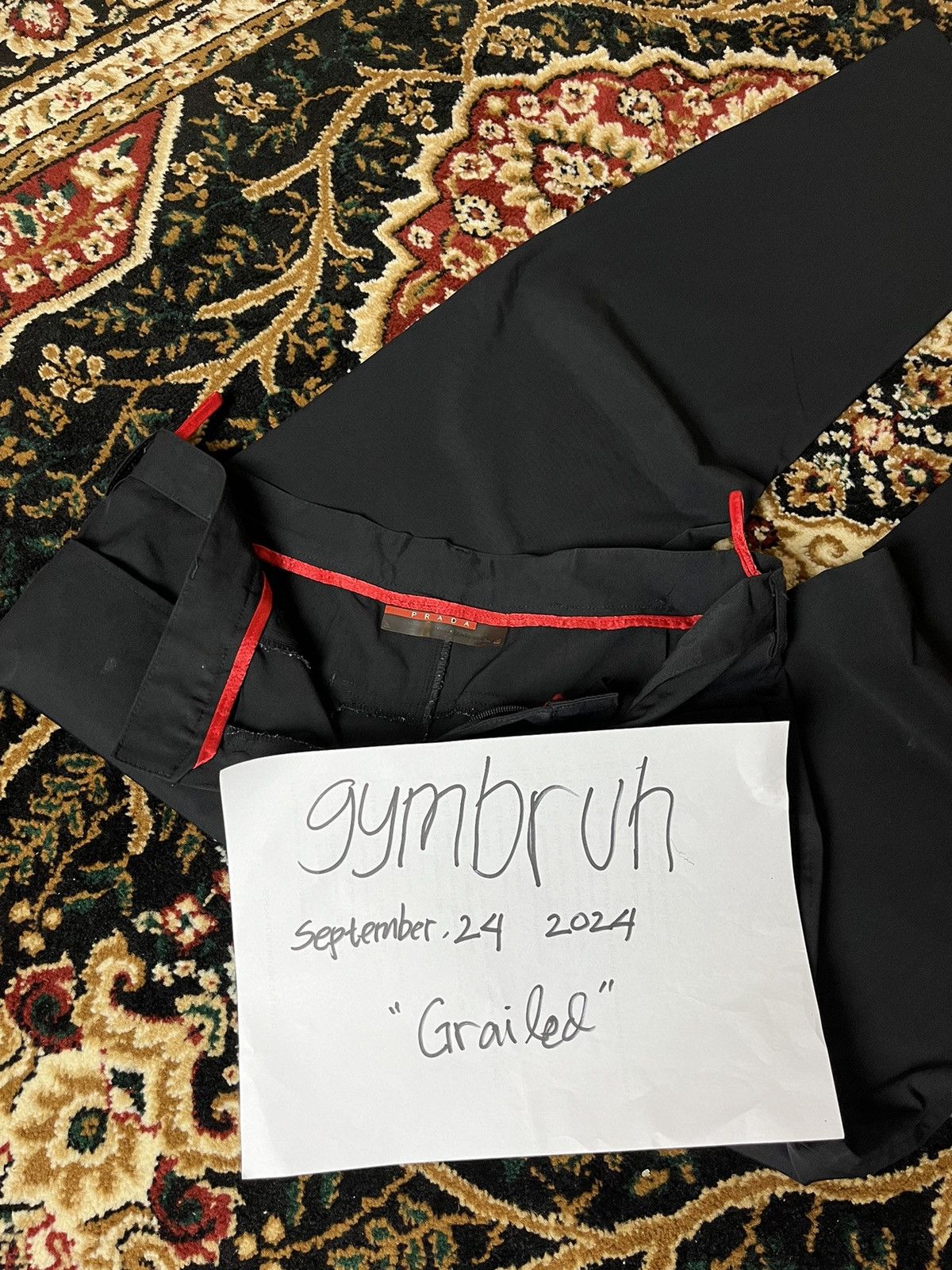 Prada 90’s Prada Nylon Suit Trouser Size US 33 - 15 Thumbnail