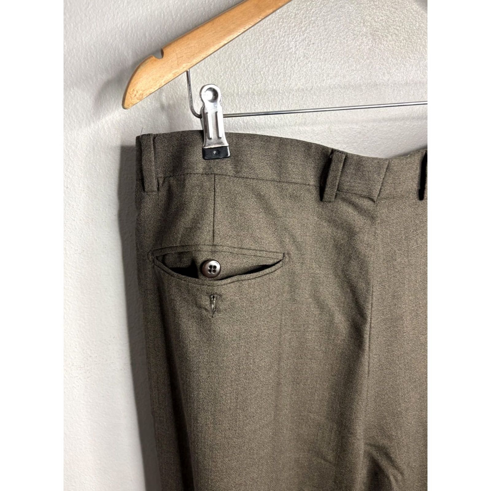 Zanella Zanella Pants Mens 38 Brown Wool Pleated Dress Trouser Italy Nordstrom Size US 38 / EU 54 - 5 Thumbnail
