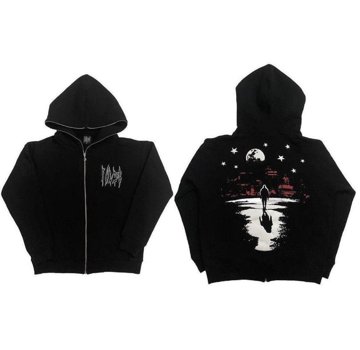 Other Streetwear “False” full zip hoodie Size US L / EU 52-54 / 3 - 4 Thumbnail