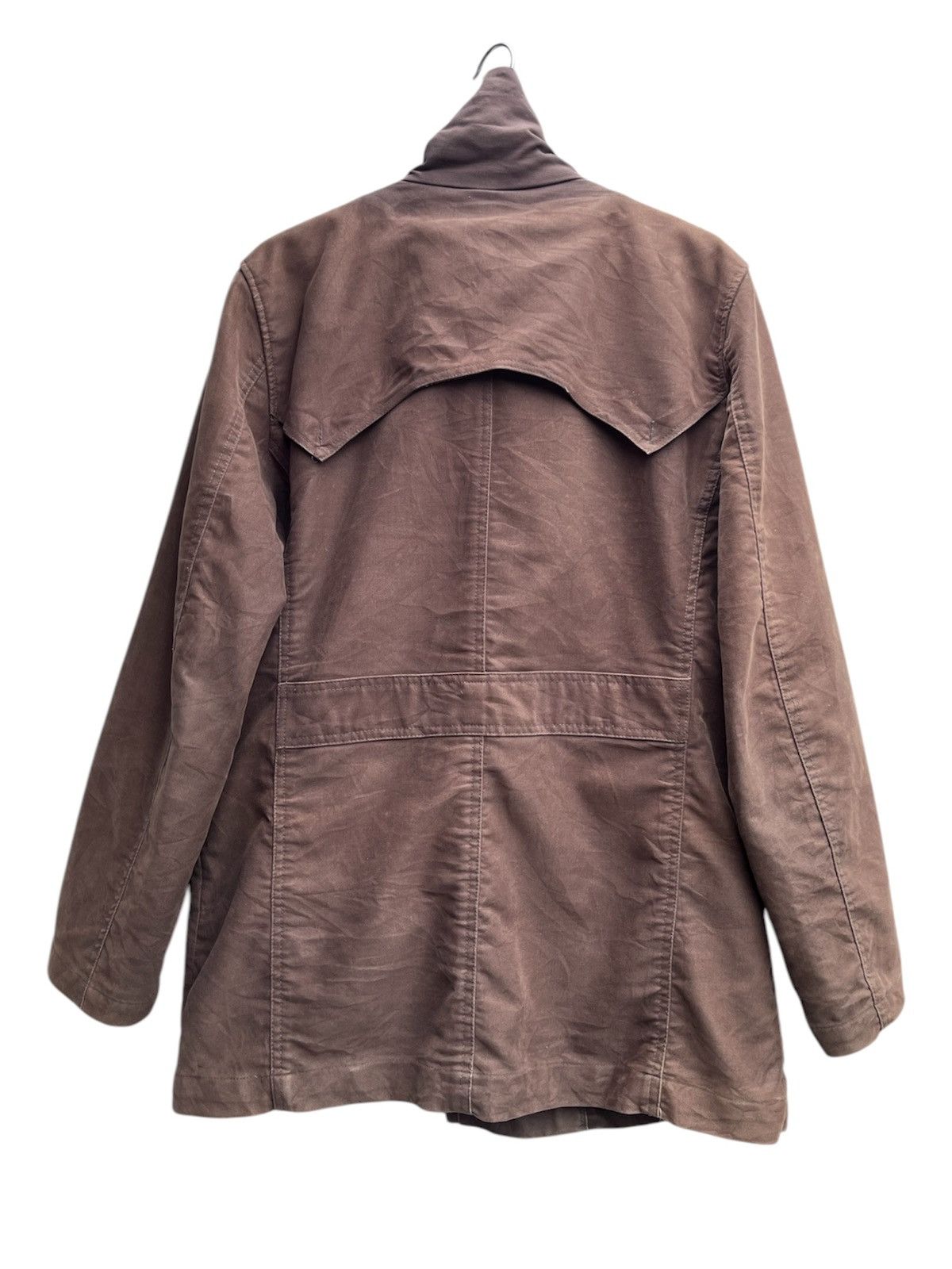 14th Addiction × Japanese Brand × Yasuyuki Ishii Atelier Sab Co Ltd Moleskin Buckle Neck Barbour-style Jacket Size US M / EU 48-50 / 2 - 5 Thumbnail