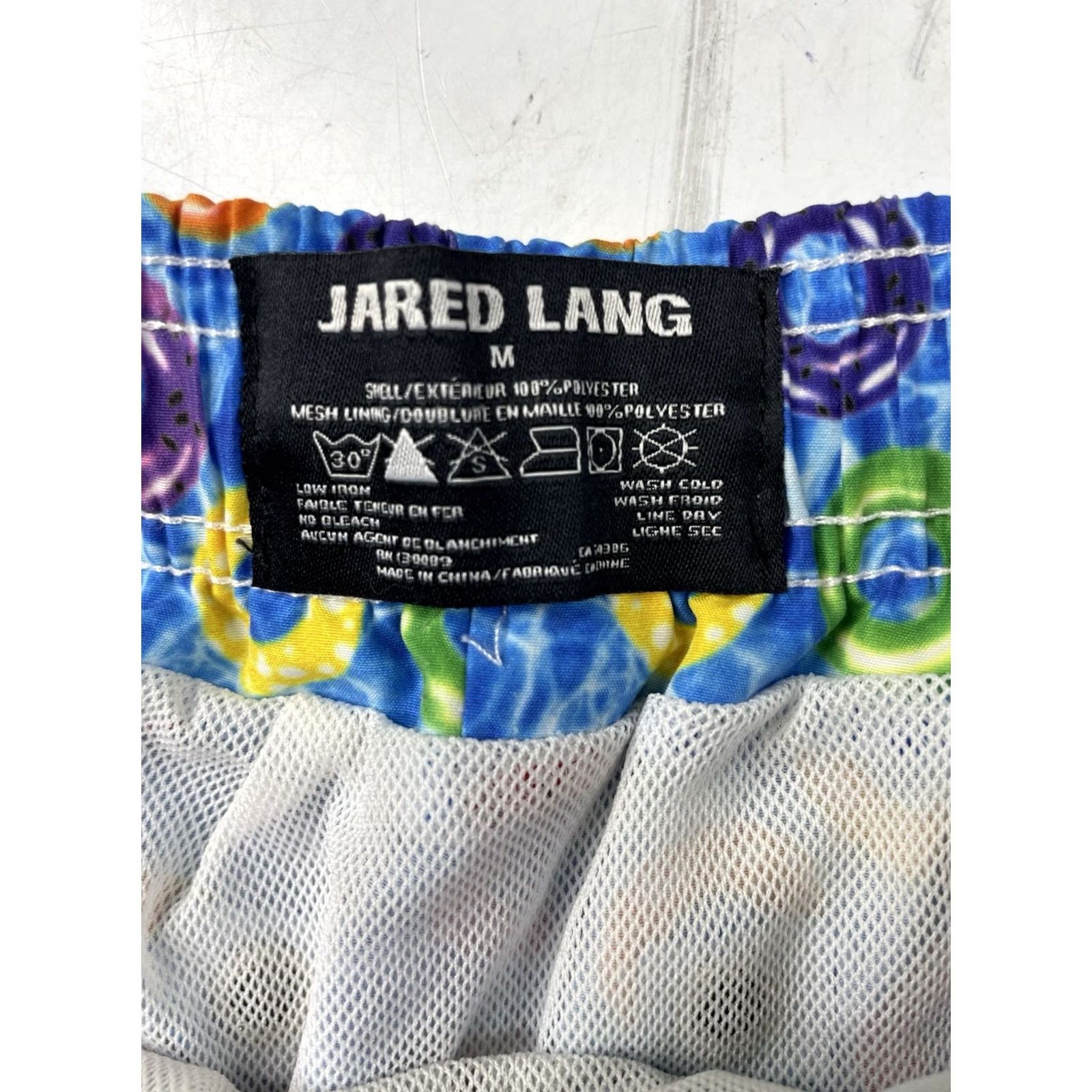 Jared Lang JARED LANG Men’s Swim Trunks Multicolored Fish Pattern Board Shorts M Size US 31 - 3 Thumbnail