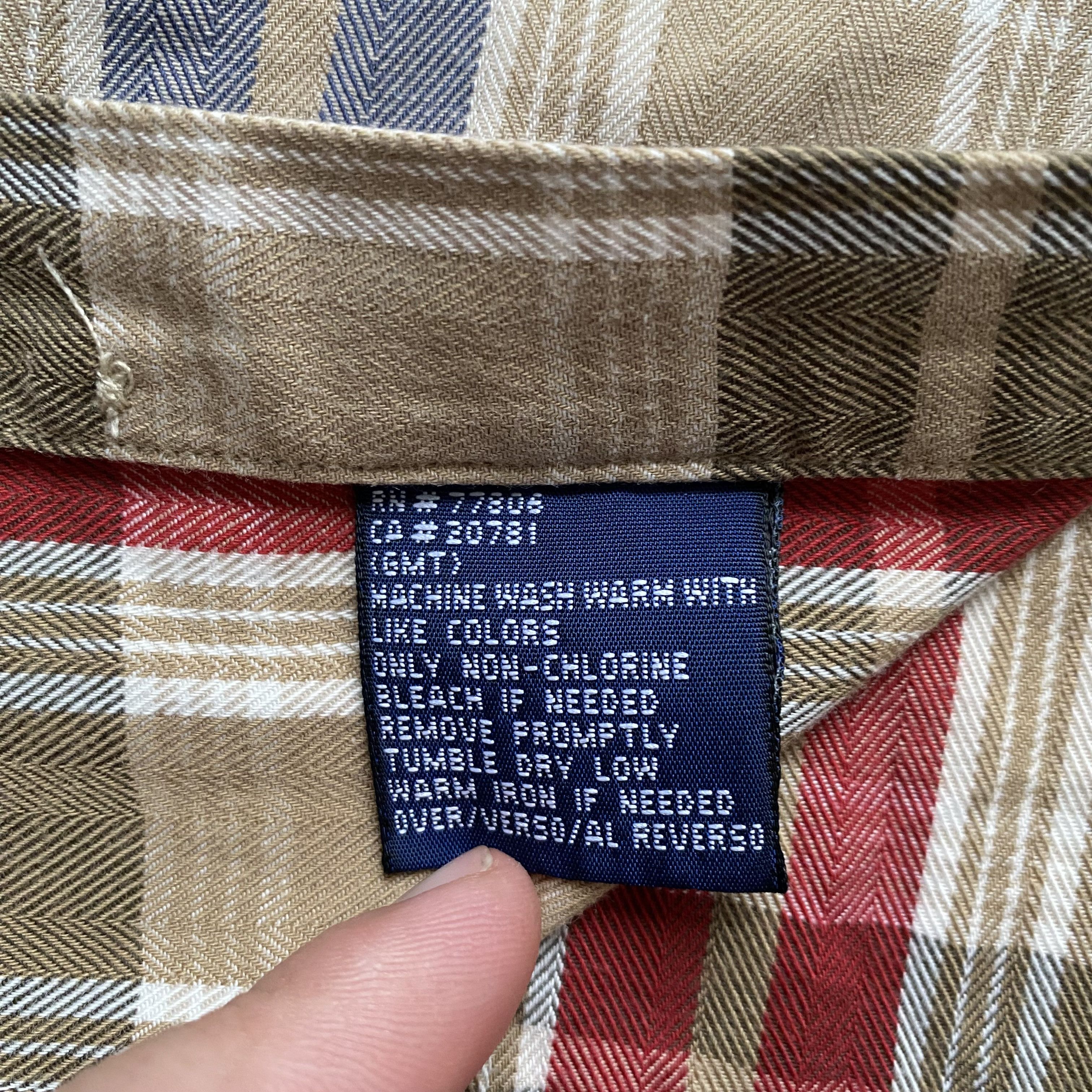 Tommy Hilfiger 🔥Vintage 90s Tommy Hilfiger Shirt Flannel Trevis style Size US XL / EU 56 / 4 - 8 Thumbnail