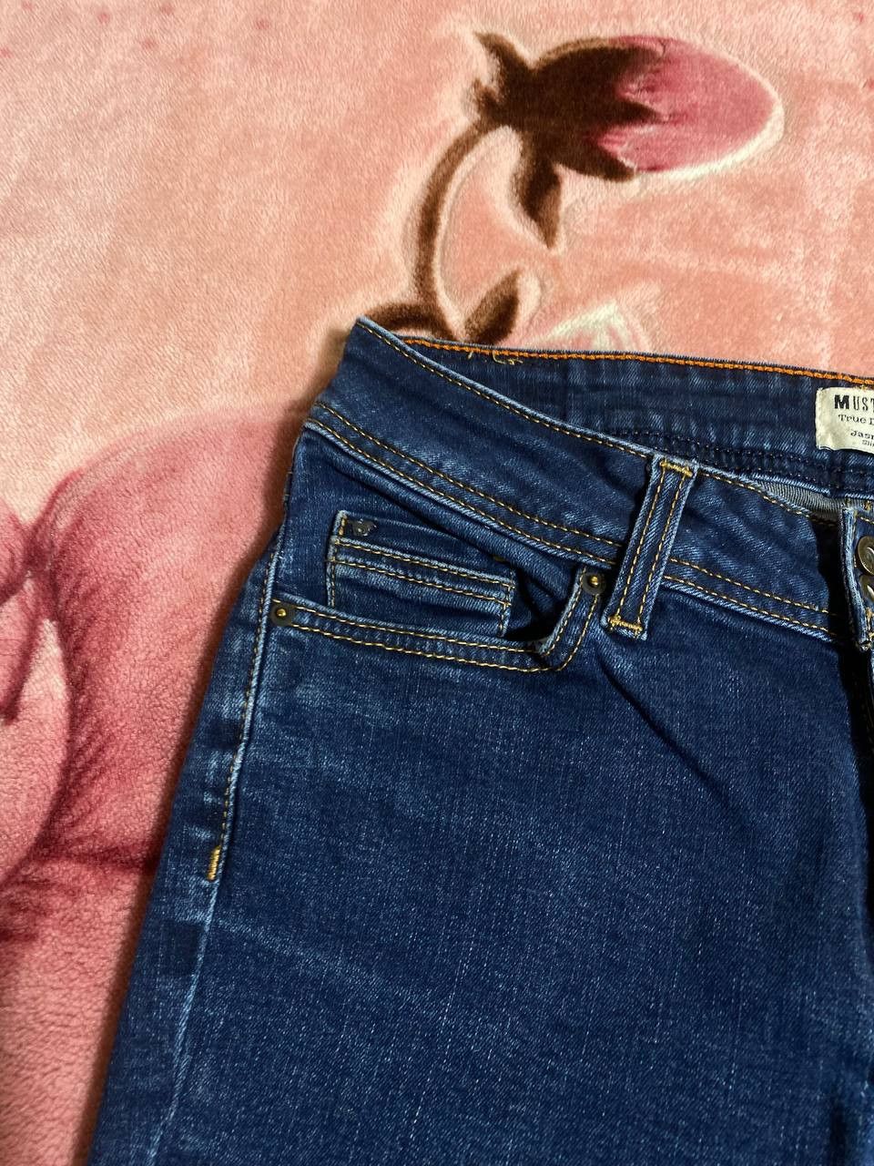 Japanese Brand × Mustang Dirty Mustang Jasmin Slim Distressed Faded Baggy Jeans Y2K Size US 30 / EU 46 - 19 Thumbnail