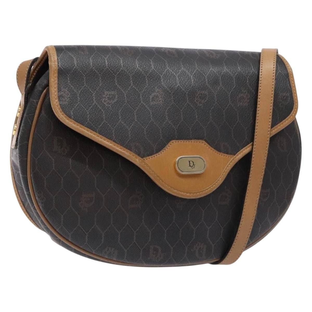 Dior DIOR Honeycomb Canvas Shoulder Bag Pvc Black Gold Size ONE SIZE - 1 Thumbnail