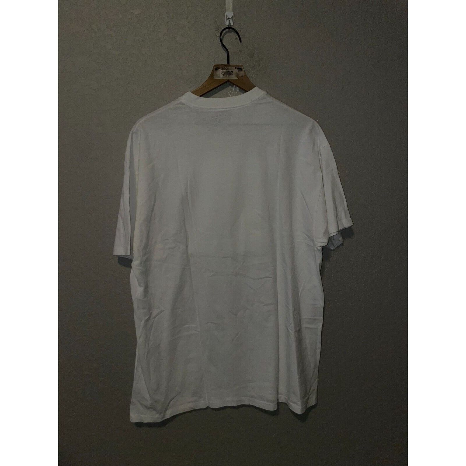 Hanes Vintage Joke Shirt Wanna Kiss My As Butt Donkey STAINED XL Size US XL / EU 56 / 4 - 7 Thumbnail