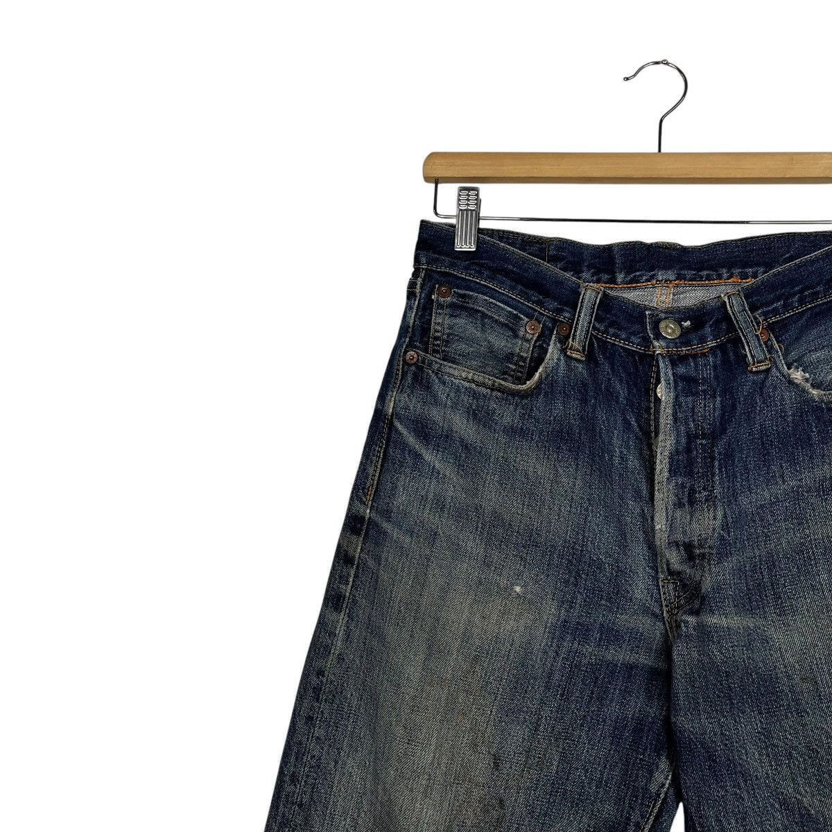 Sugar Cane Vintage Sugar Cane Distressed Selvedge Denim Jeans Size US 30 / EU 46 - 6 Thumbnail
