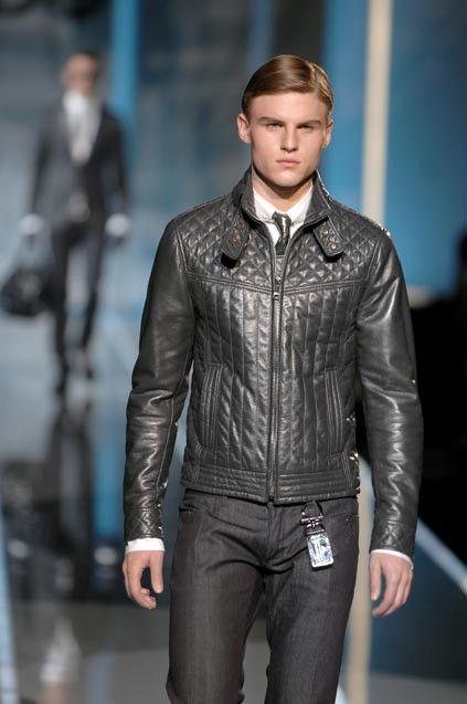 Dolce & Gabbana Dolce Gabbana FW2007 Quilted Padded Leather Café Racer Size US L / EU 52-54 / 3 - 9 Thumbnail