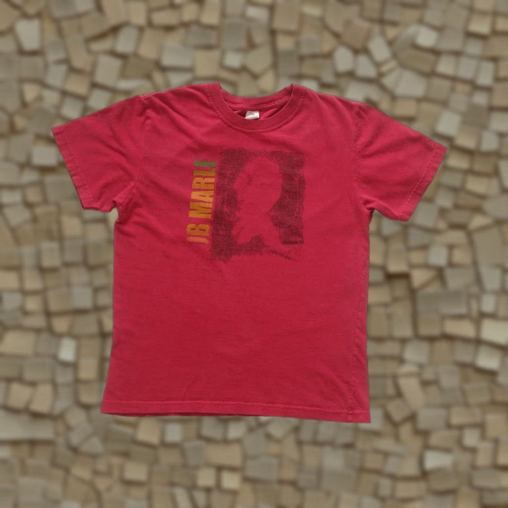 Vintage VINTAGE Bob Marley T-Shirt RED 90s Y2K Music Tour Reggae Rasta Men SZ M Shirt Short Sleeve Crew Neck Graphic Print Cotton Size US M / EU 48-50 / 2 - 1 Thumbnail